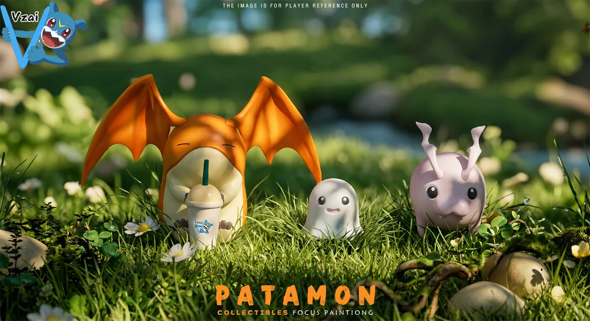 vzai Studio Digimon Patamon Tailmon Salamon Tokomon Nyaromon Poyomon