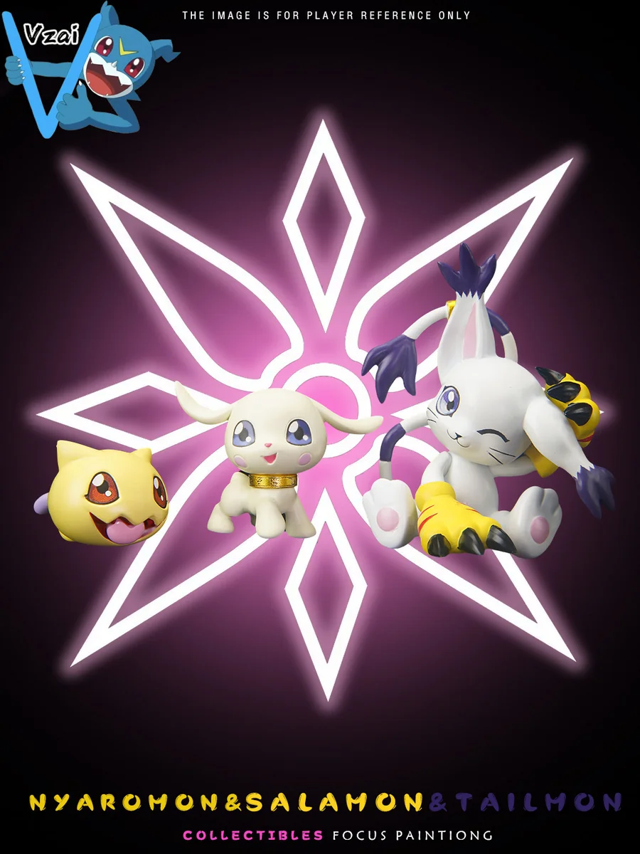 vzai Studio Digimon Patamon Tailmon Salamon Tokomon Nyaromon Poyomon