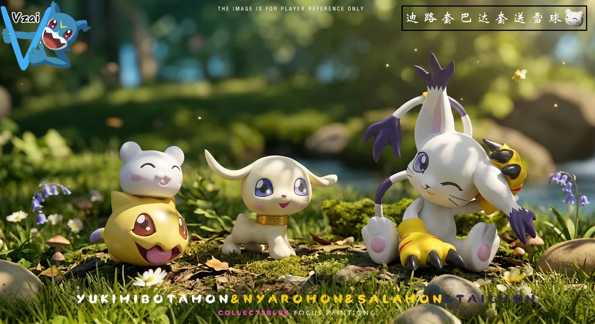 vzai Studio Digimon Patamon Tailmon Salamon Tokomon Nyaromon Poyomon