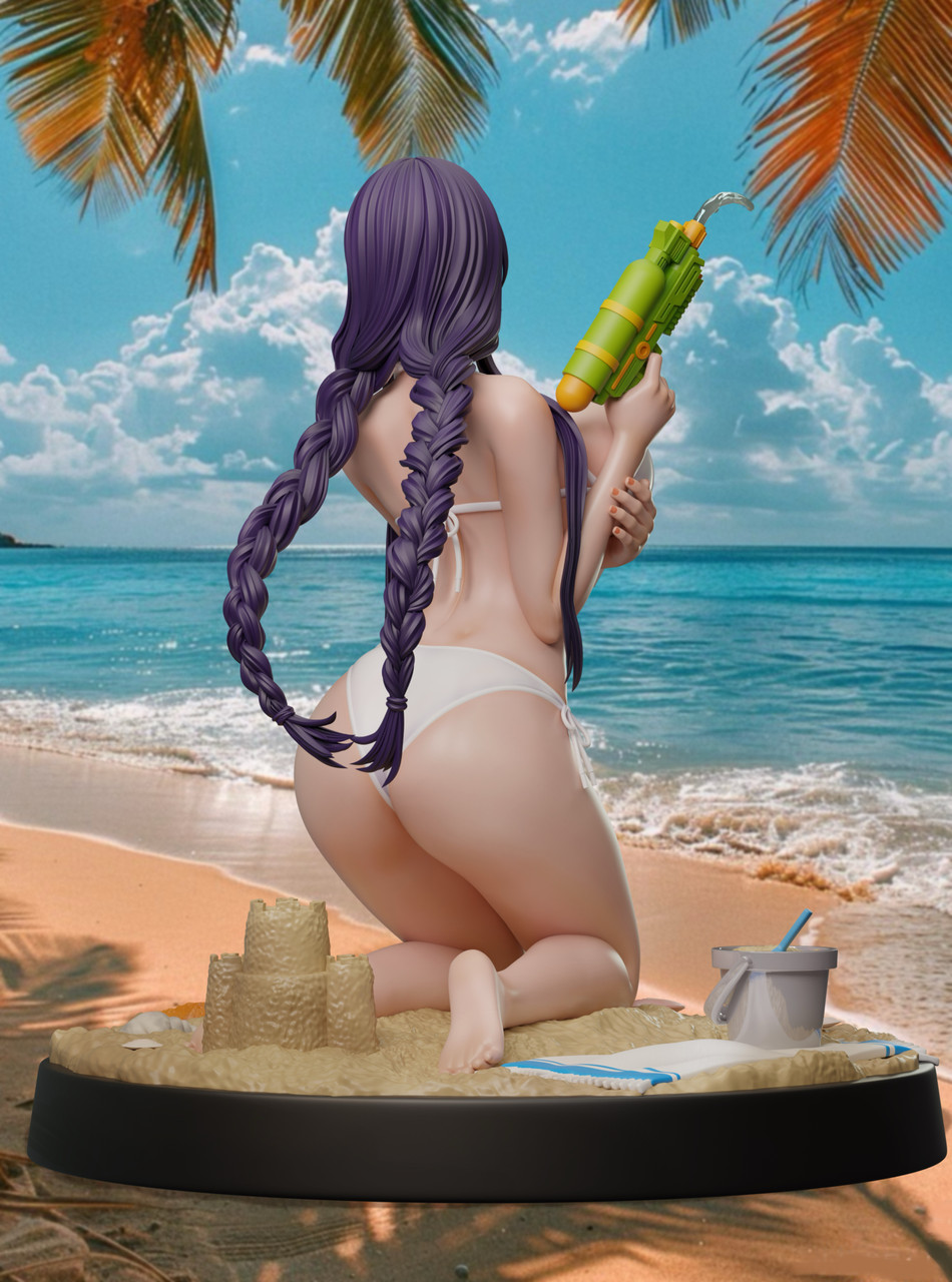 Crow Studio - Busujima Saeko Swimsuit 1/7 GK Statue