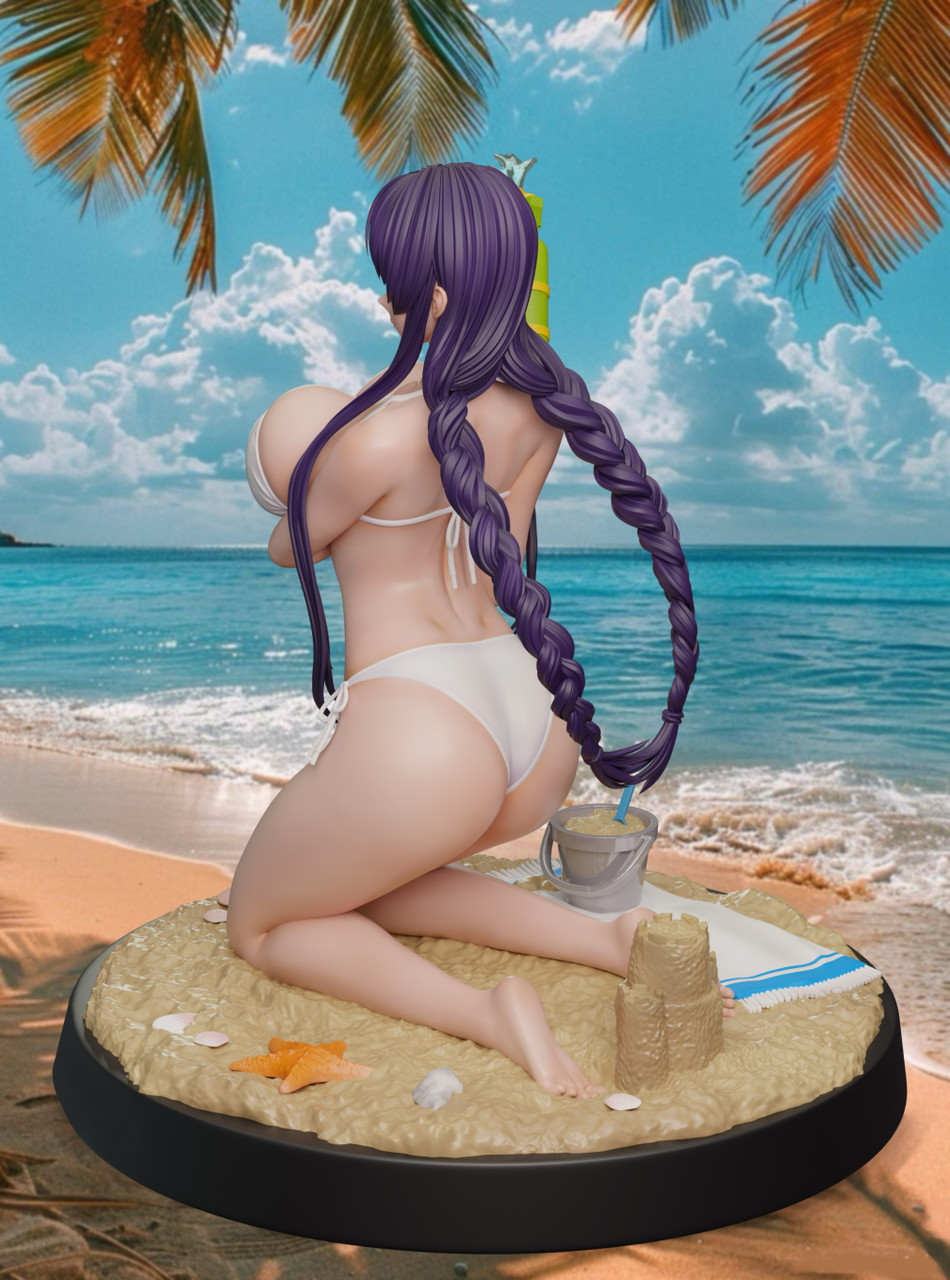 Crow Studio - Busujima Saeko Swimsuit 1/7 GK Statue
