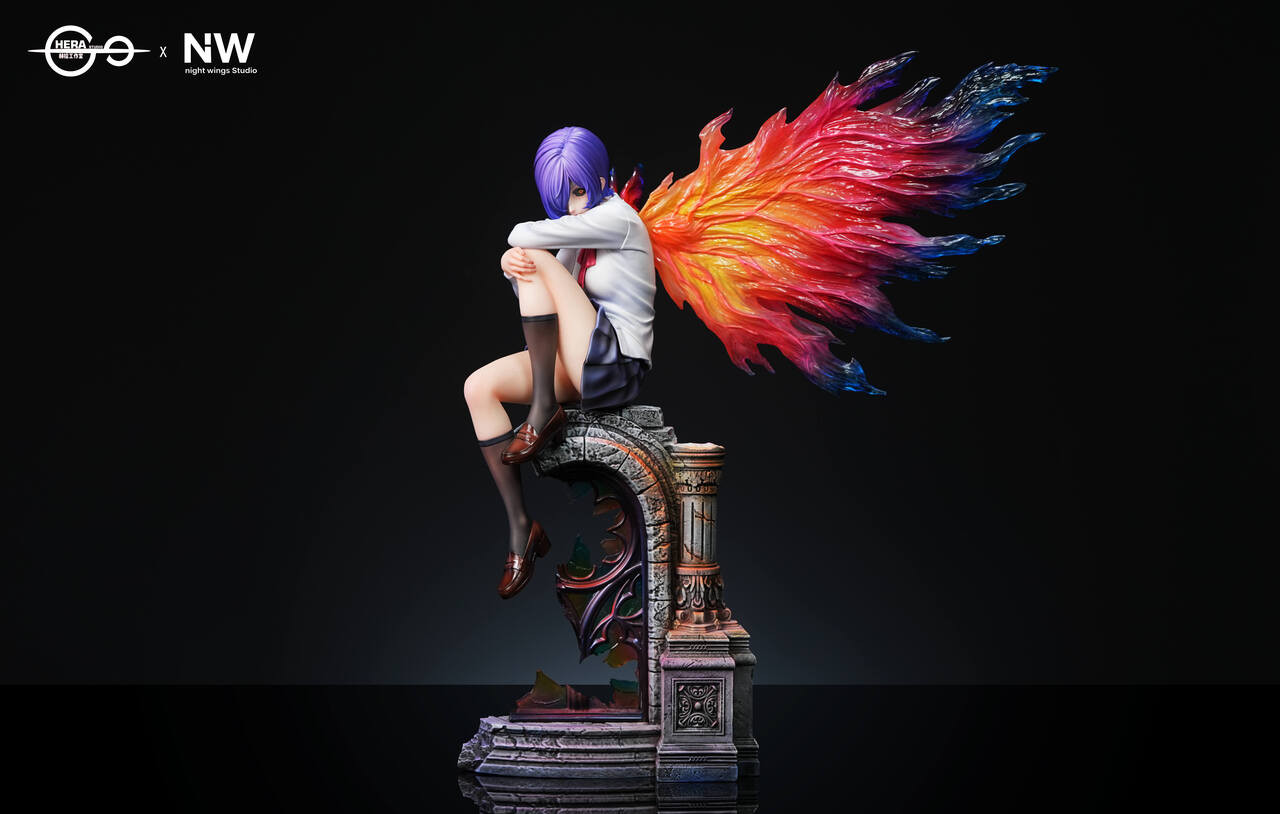 HERA Studio × Night Wing Studio – Touka Kirishima Tokyo Ghoul LED Resin Statue (1/6 & 1/4 Scale)