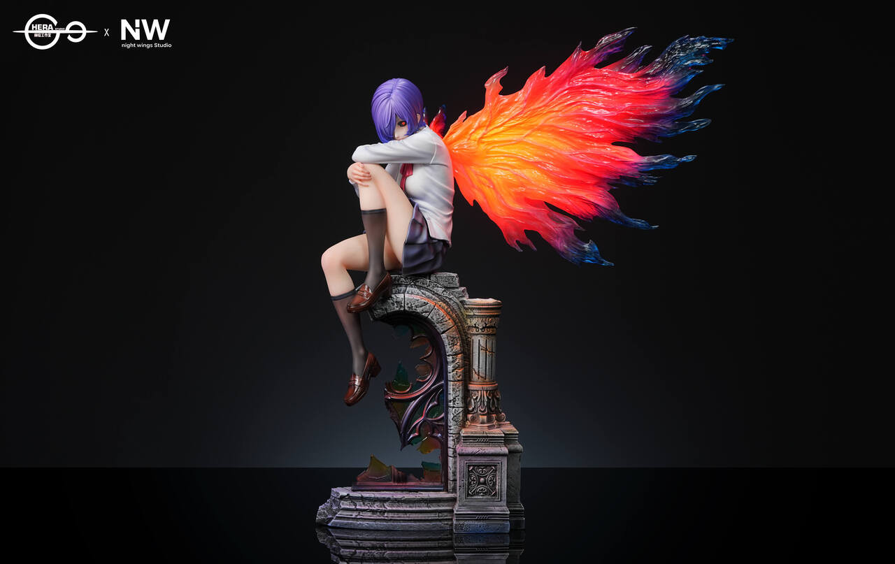 HERA Studio × Night Wing Studio – Touka Kirishima Tokyo Ghoul LED Resin Statue (1/6 & 1/4 Scale)