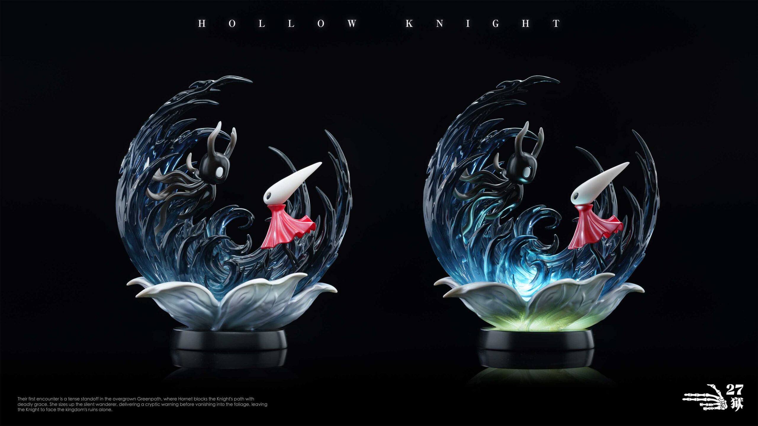 27abyss Studio Hollow Knigh Hornet & The Knight Statue