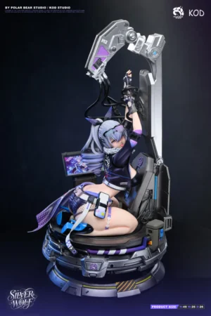 Polar Bear Studio × KOD Studio – Silver Wolf Resin Statue (1/4 Scale) | Honkai: Star Rail