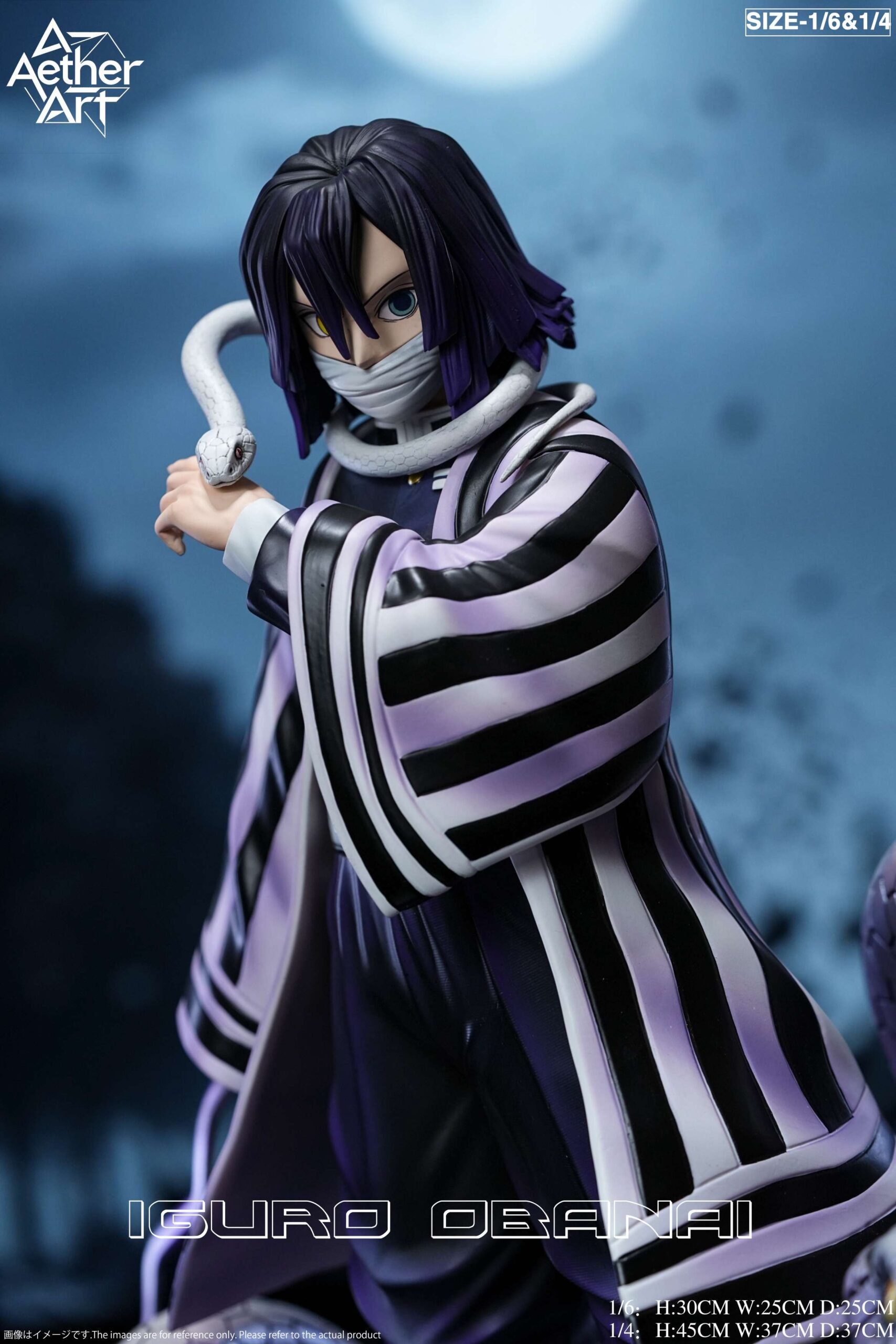 Aether Art Studio Demon Slayer Obanai Iguro Giyu Tomioka Statue