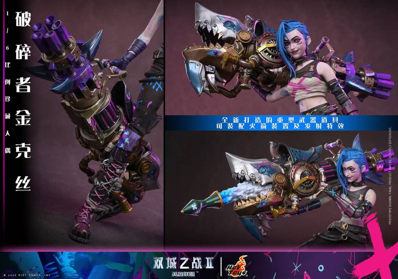 Arcane Season 2 -Jinx 1/6 Collectible TOPGK Figure – Hot Toys - Image 8