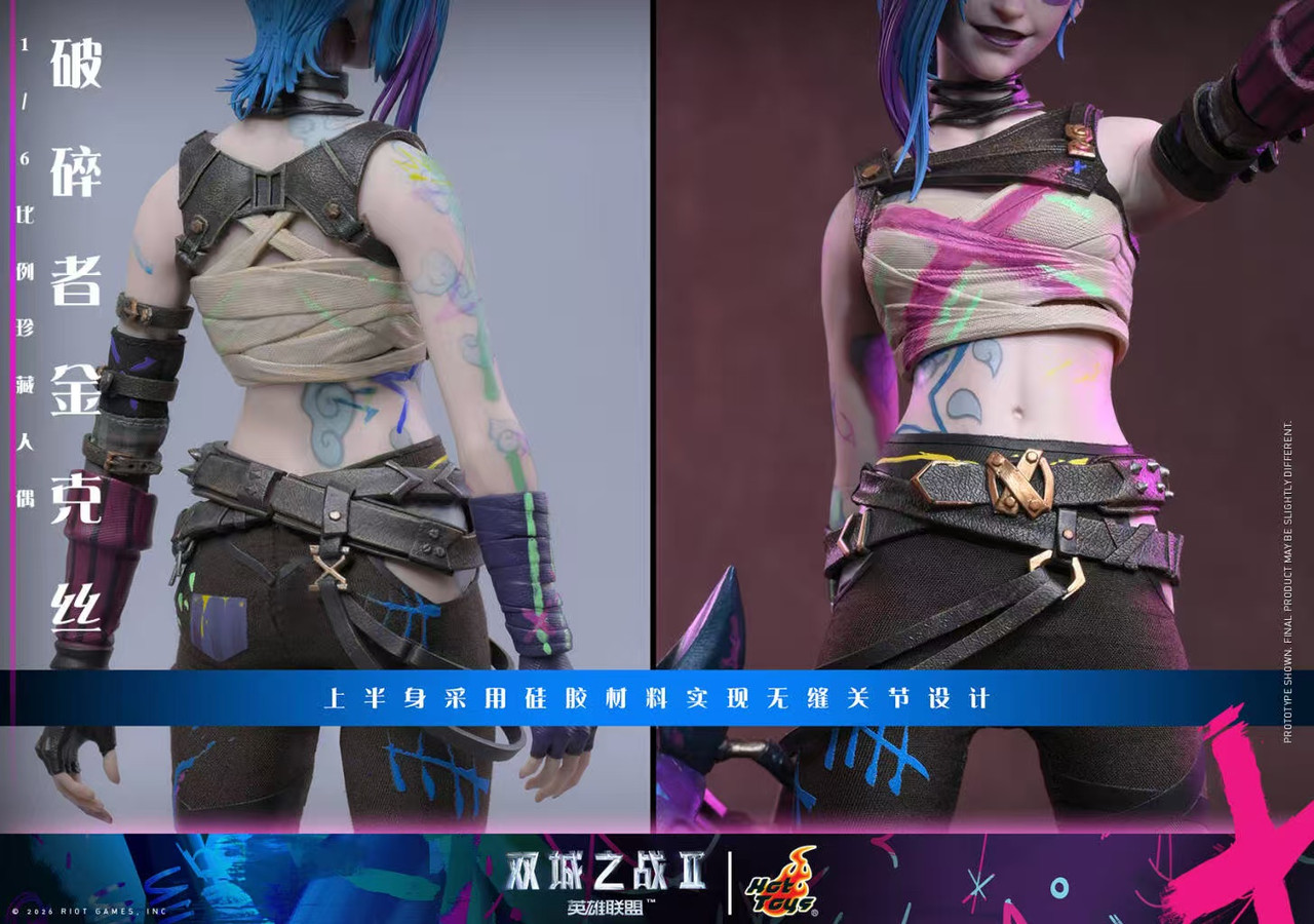 Arcane Season 2 -Jinx 1/6 Collectible TOPGK Figure – Hot Toys - Image 10