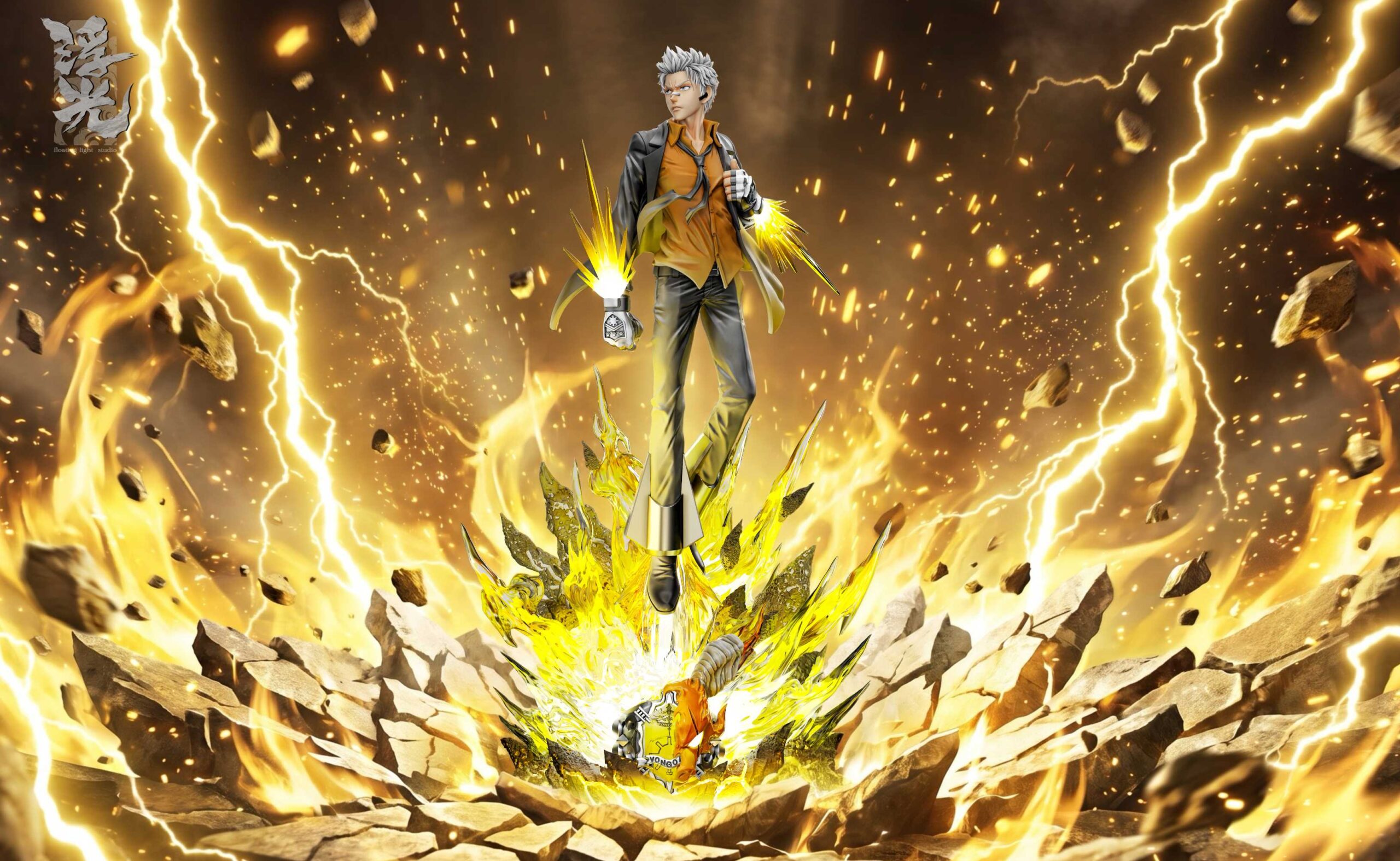 Bending Light Studio Katekyo Hitman Reborn! Sasagawa Ryohei Statue