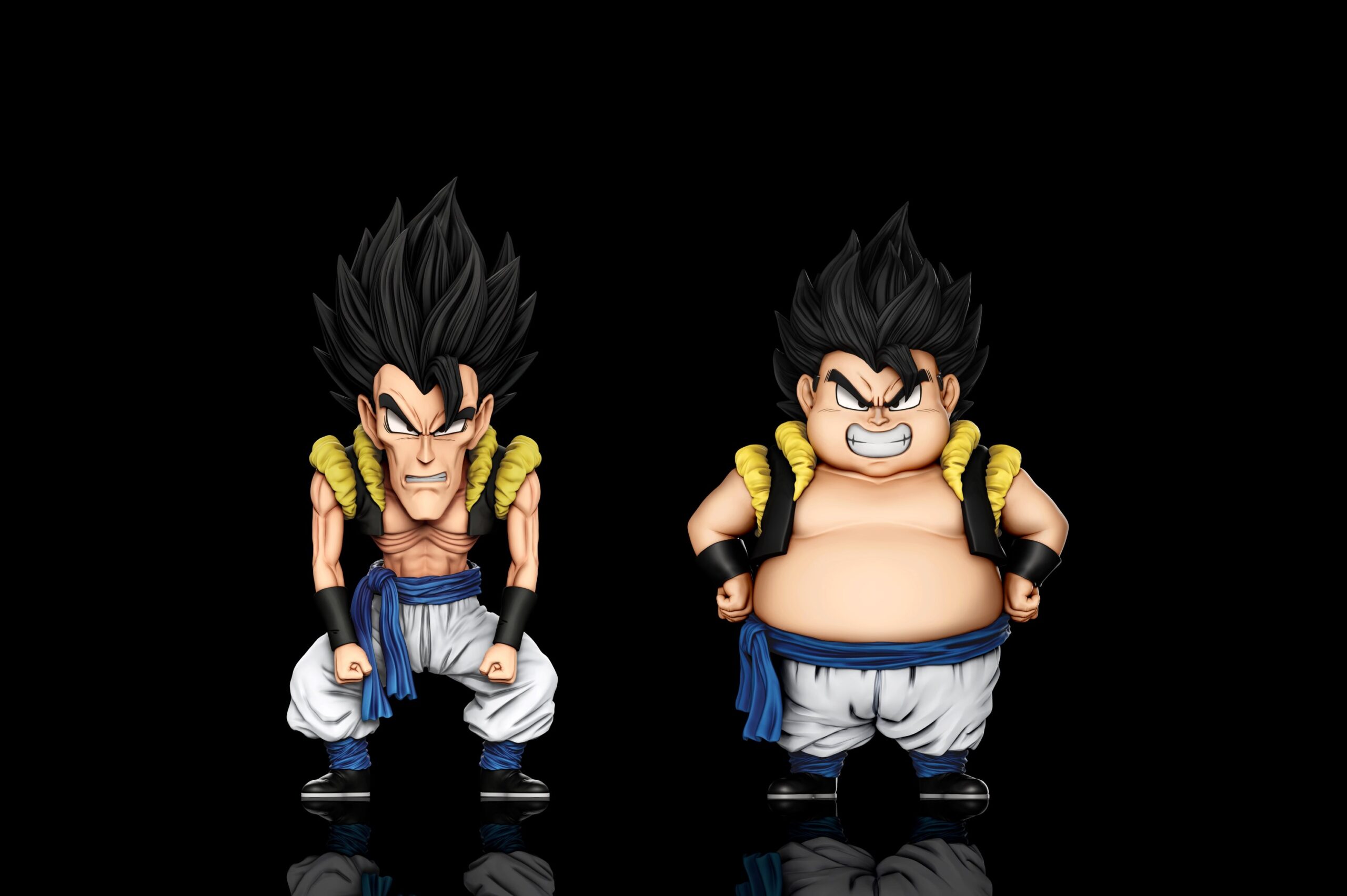 C-Studio – Dragon Ball Z Fat Gogeta & Skinny Gogeta Statue