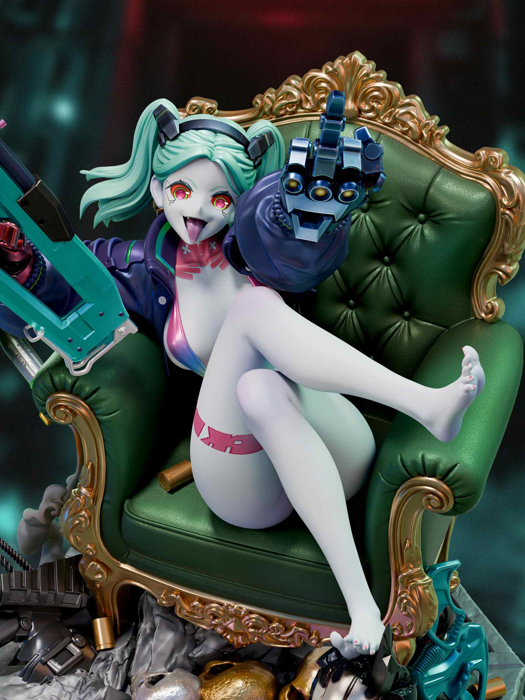 Cyberpunk Edgerunners Rebecca 14 Scale Statue – daoying Studio