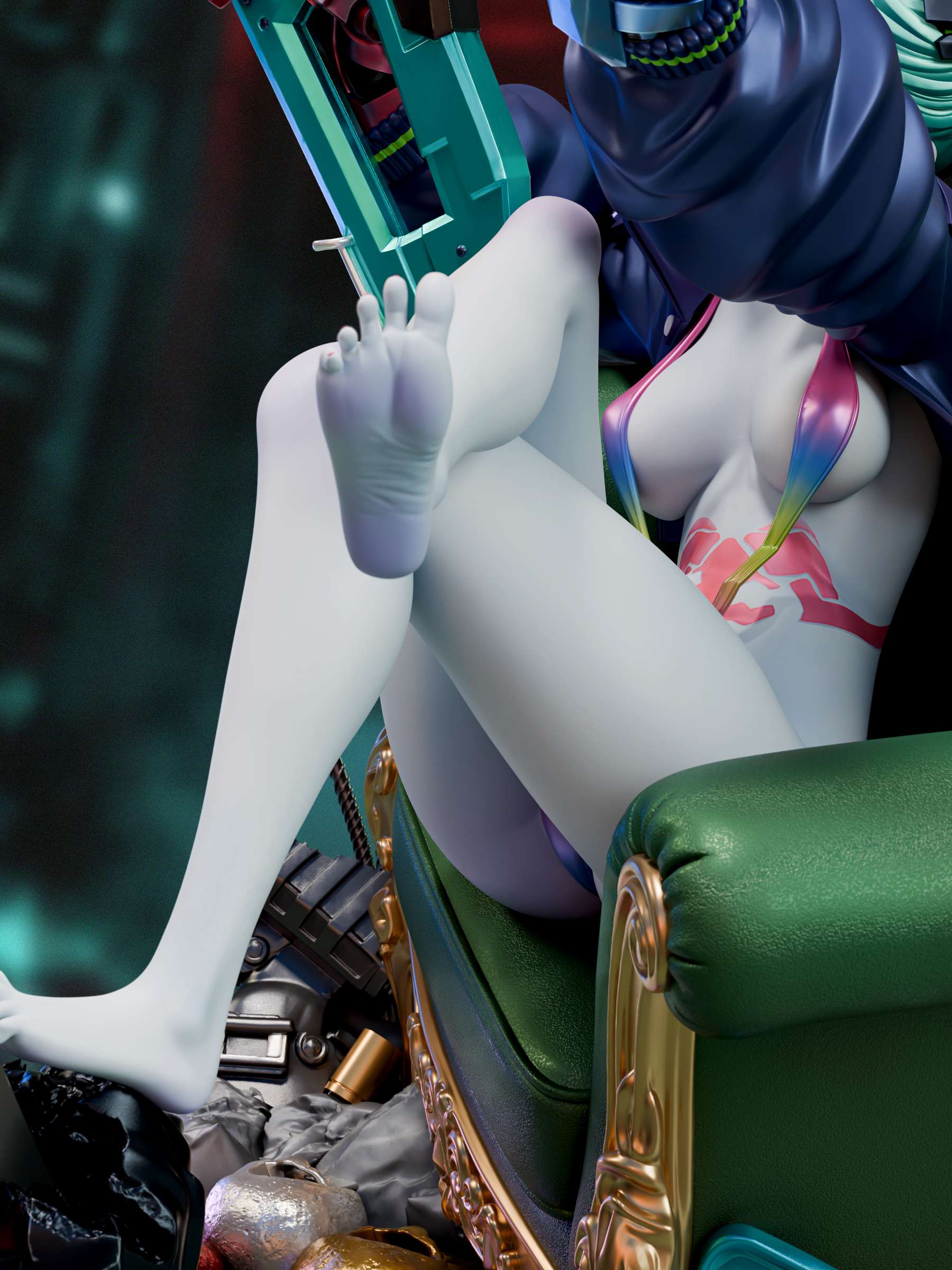 Cyberpunk Edgerunners Rebecca 14 Scale Statue – daoying Studio