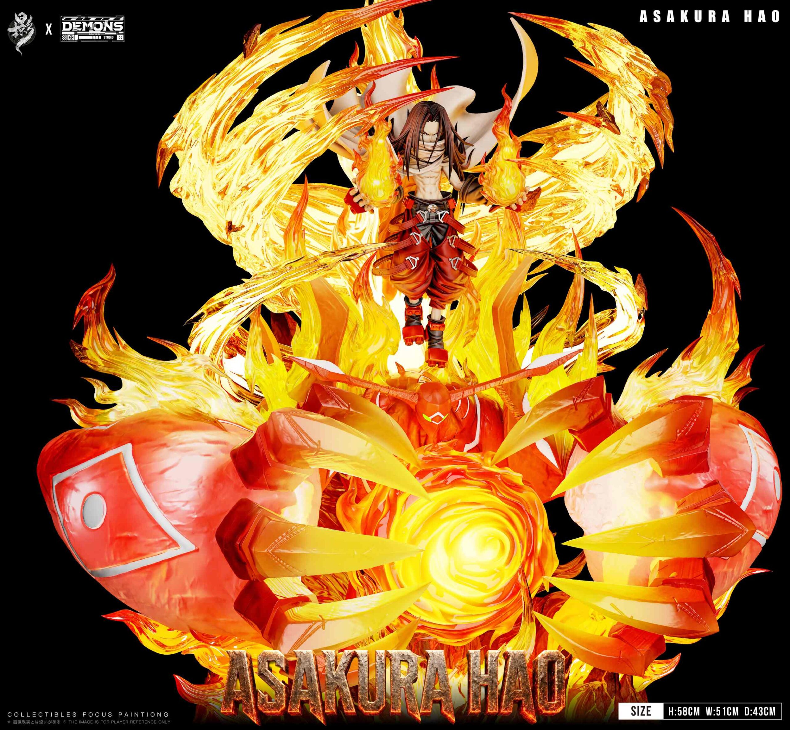 DEMONS Studio × LueYing Studio Shaman King Asakura Hao Statue
