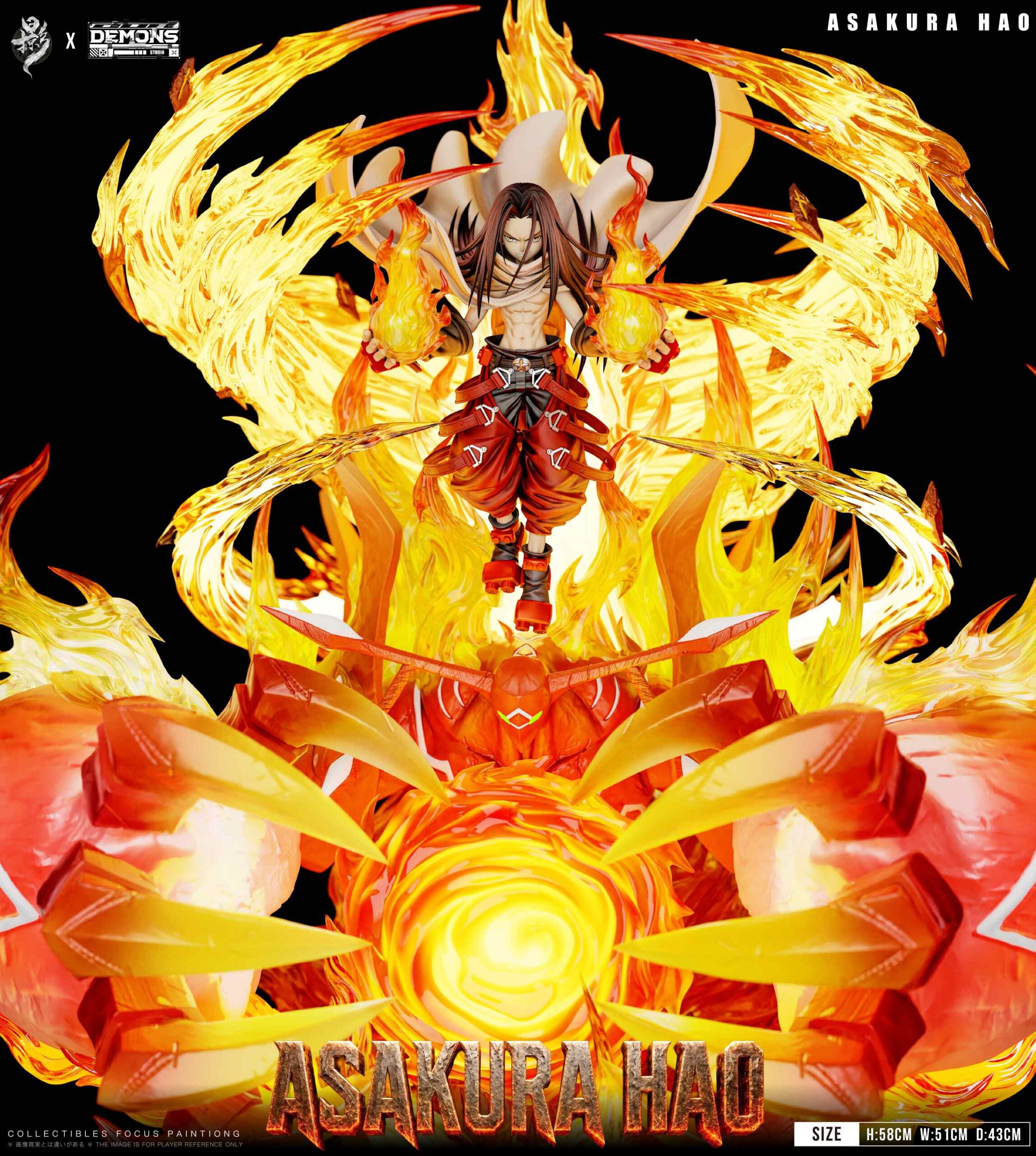 DEMONS Studio × LueYing Studio Shaman King Asakura Hao Statue