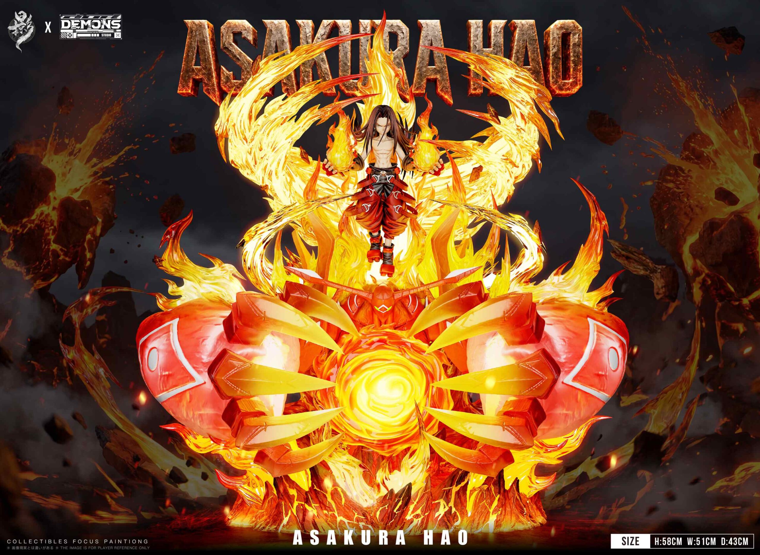 DEMONS Studio × LueYing Studio Shaman King Asakura Hao Statue