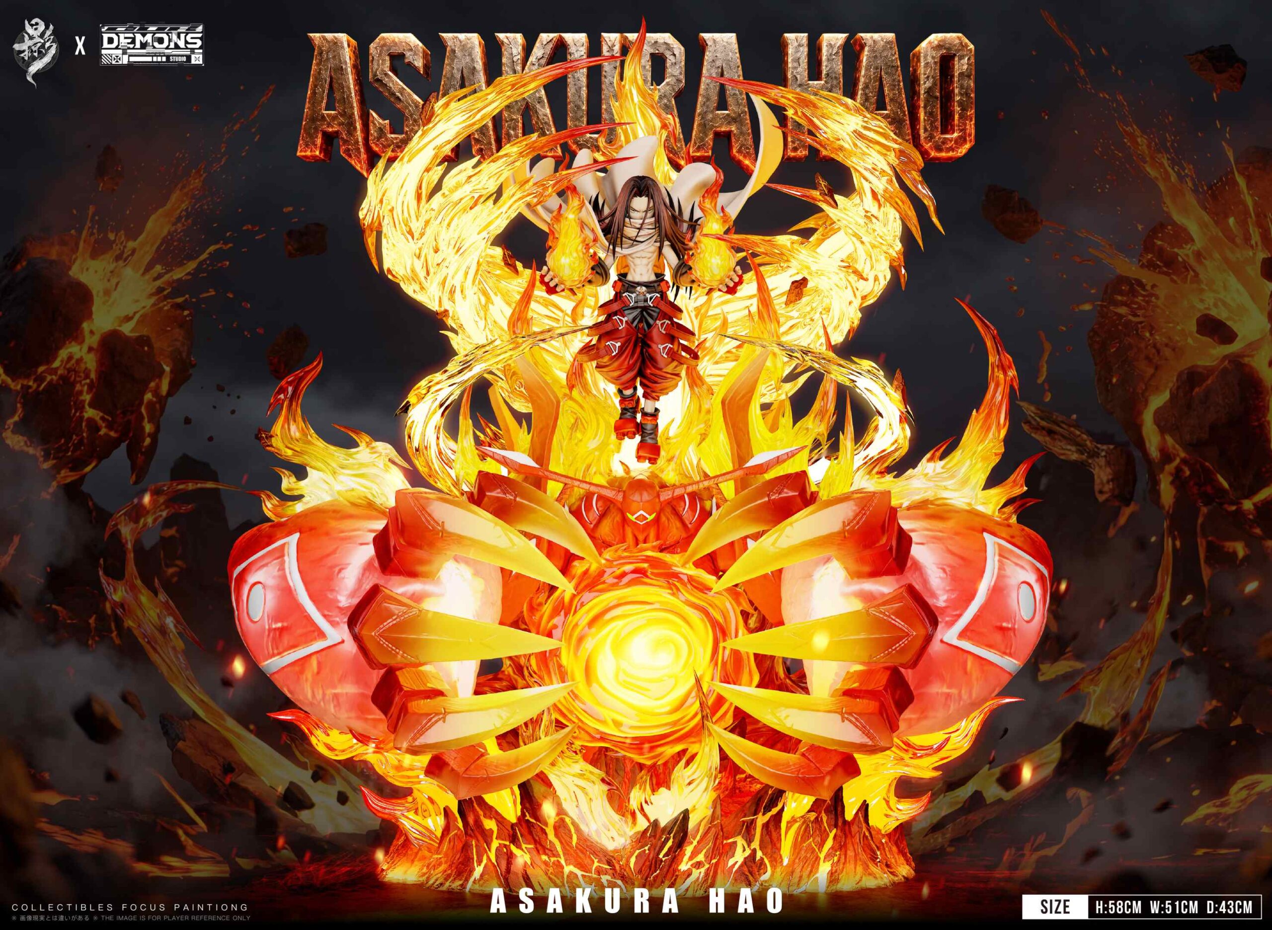 DEMONS Studio × LueYing Studio Shaman King Asakura Hao Statue