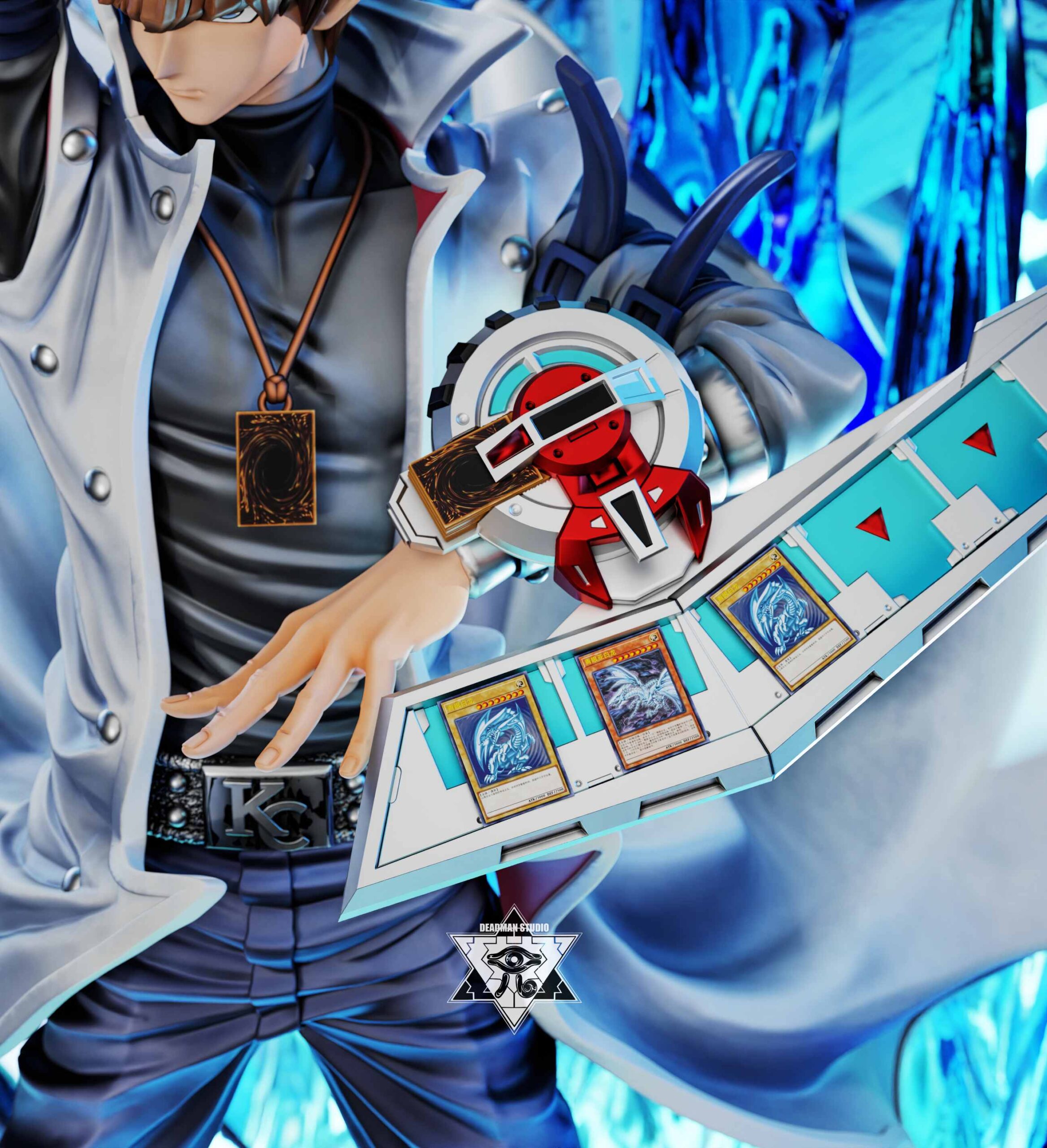 Deadman Studio Yu-Gi-Oh Obelisk the Tormentor & Seto Kaiba Statue