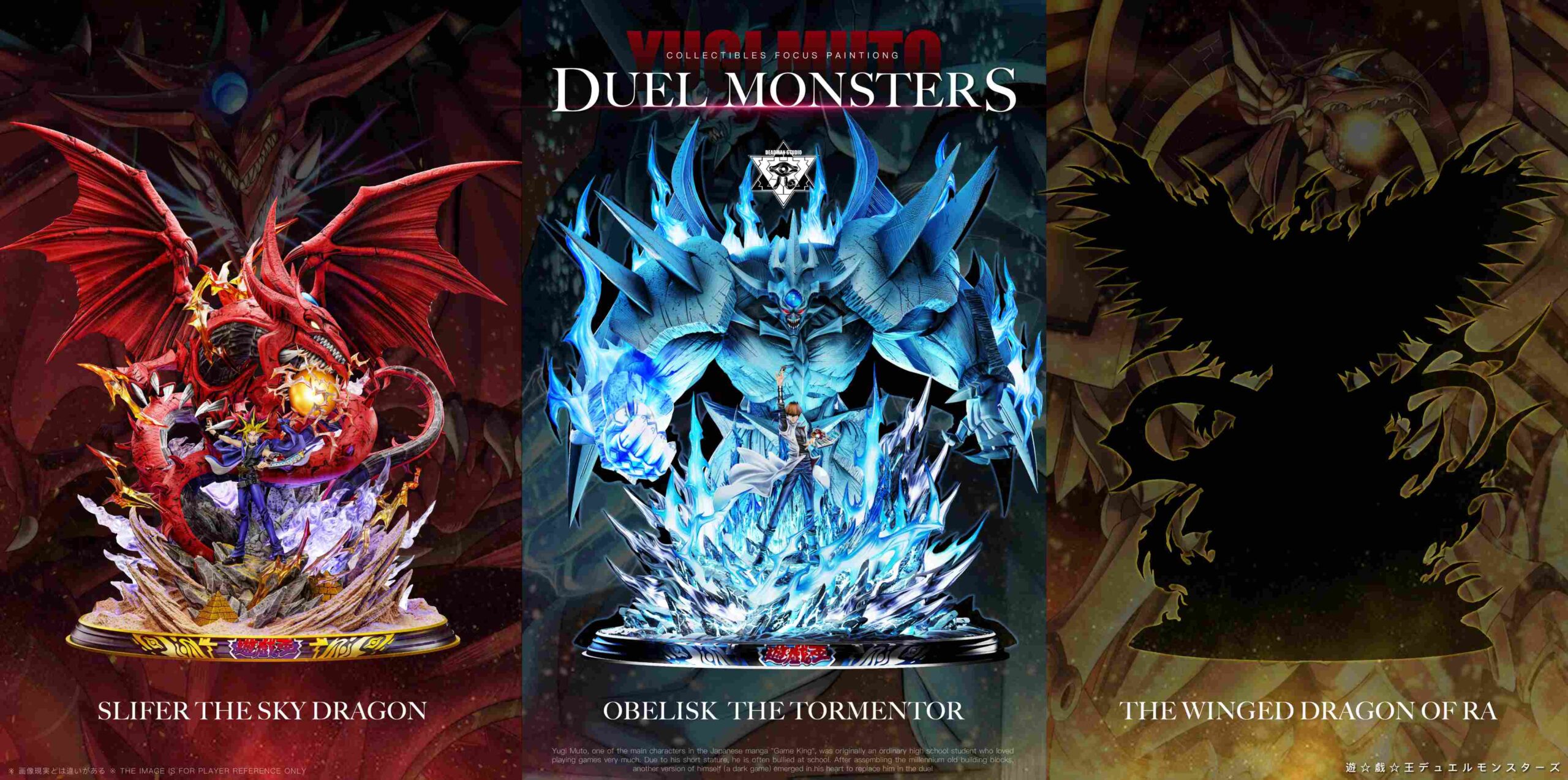 Deadman Studio Yu-Gi-Oh Obelisk the Tormentor & Seto Kaiba Statue