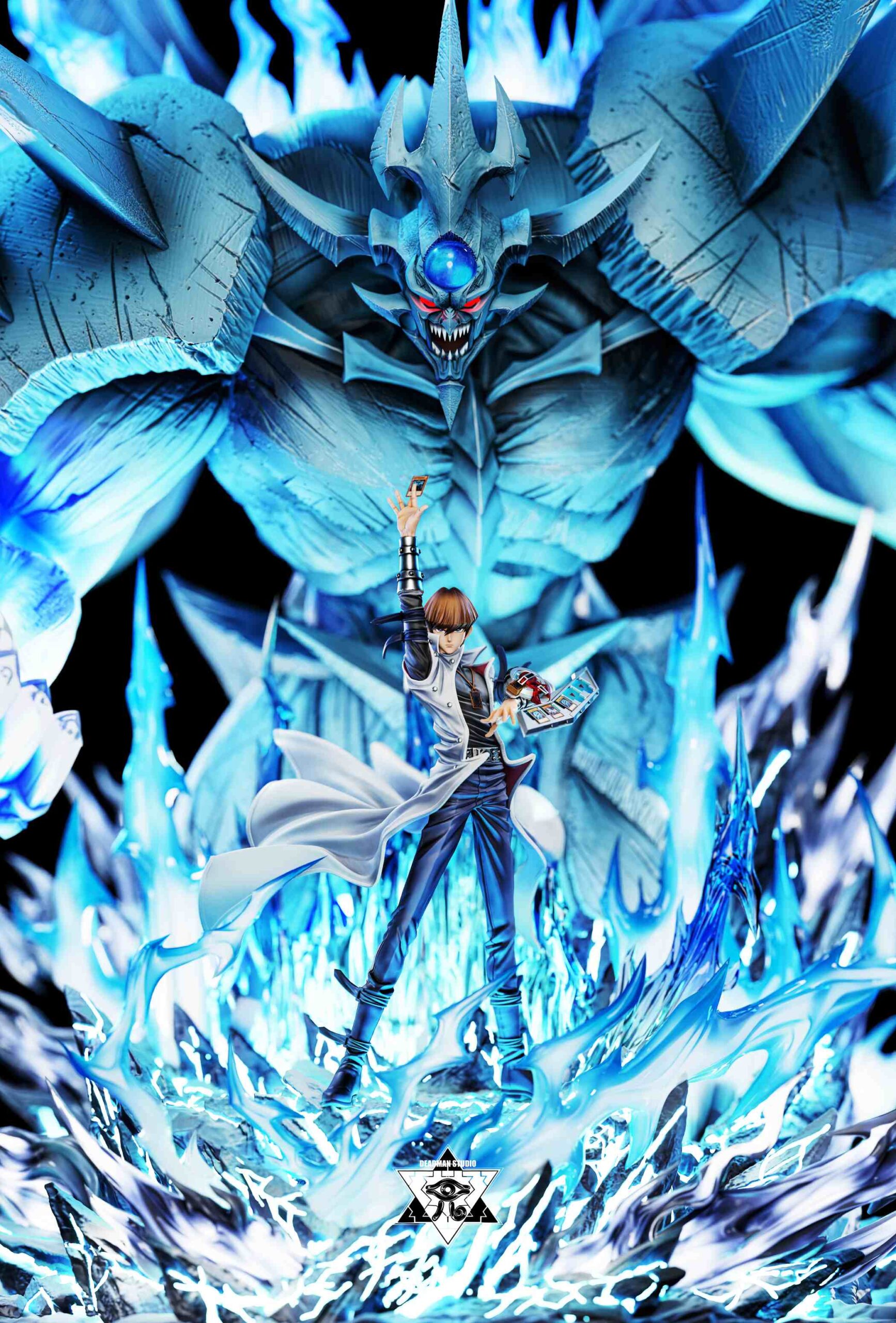 Deadman Studio Yu-Gi-Oh Obelisk the Tormentor & Seto Kaiba Statue