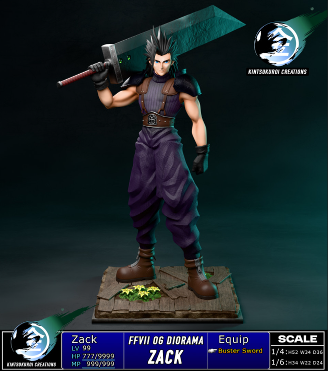 Kintsukuroi Creations Studio Final Fantasy Zack Fair