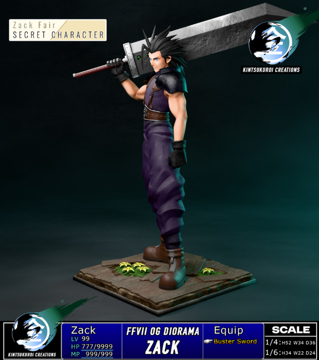 Kintsukuroi Creations Studio Final Fantasy Zack Fair