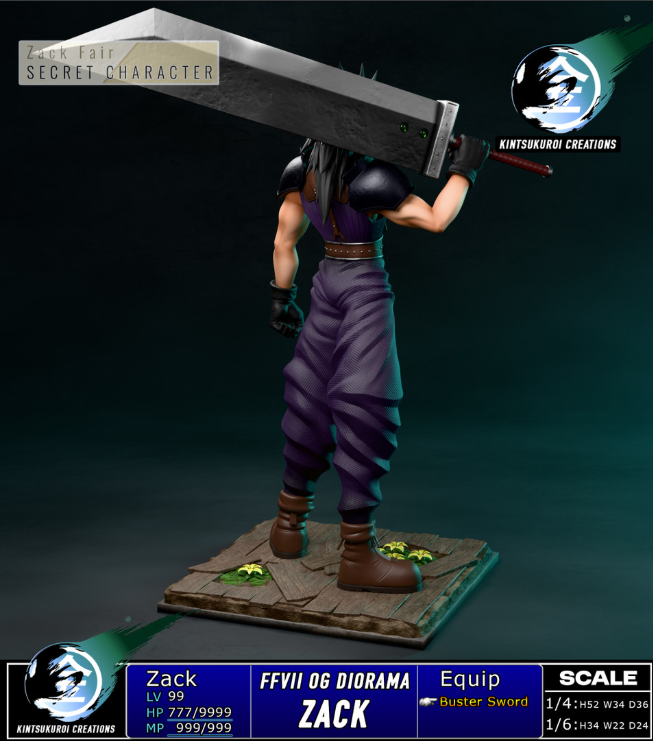 Kintsukuroi Creations Studio Final Fantasy Zack Fair