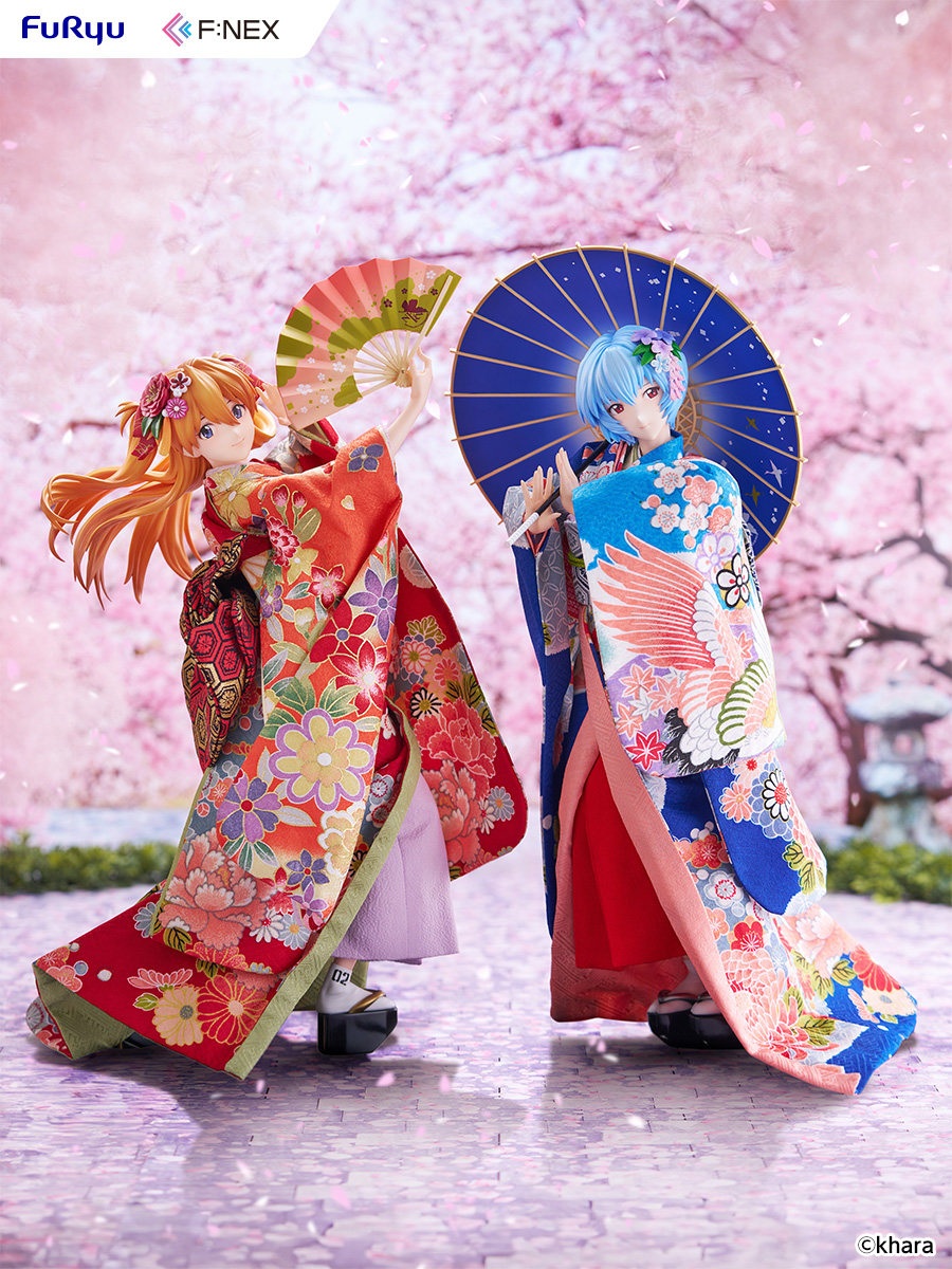 FuRyu Neon Genesis Evangelion Asuka & Rei Ayanami Statue
