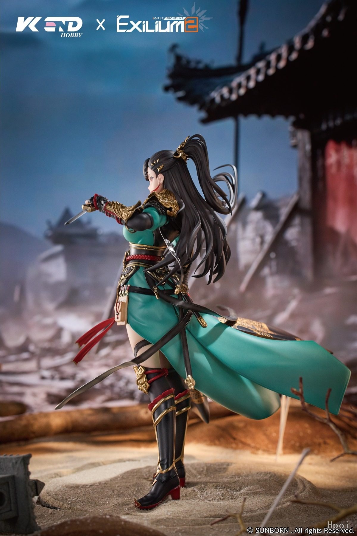 Girls' Frontline 2 Qiong Jiu 1/6 figure - detail pose dari samping