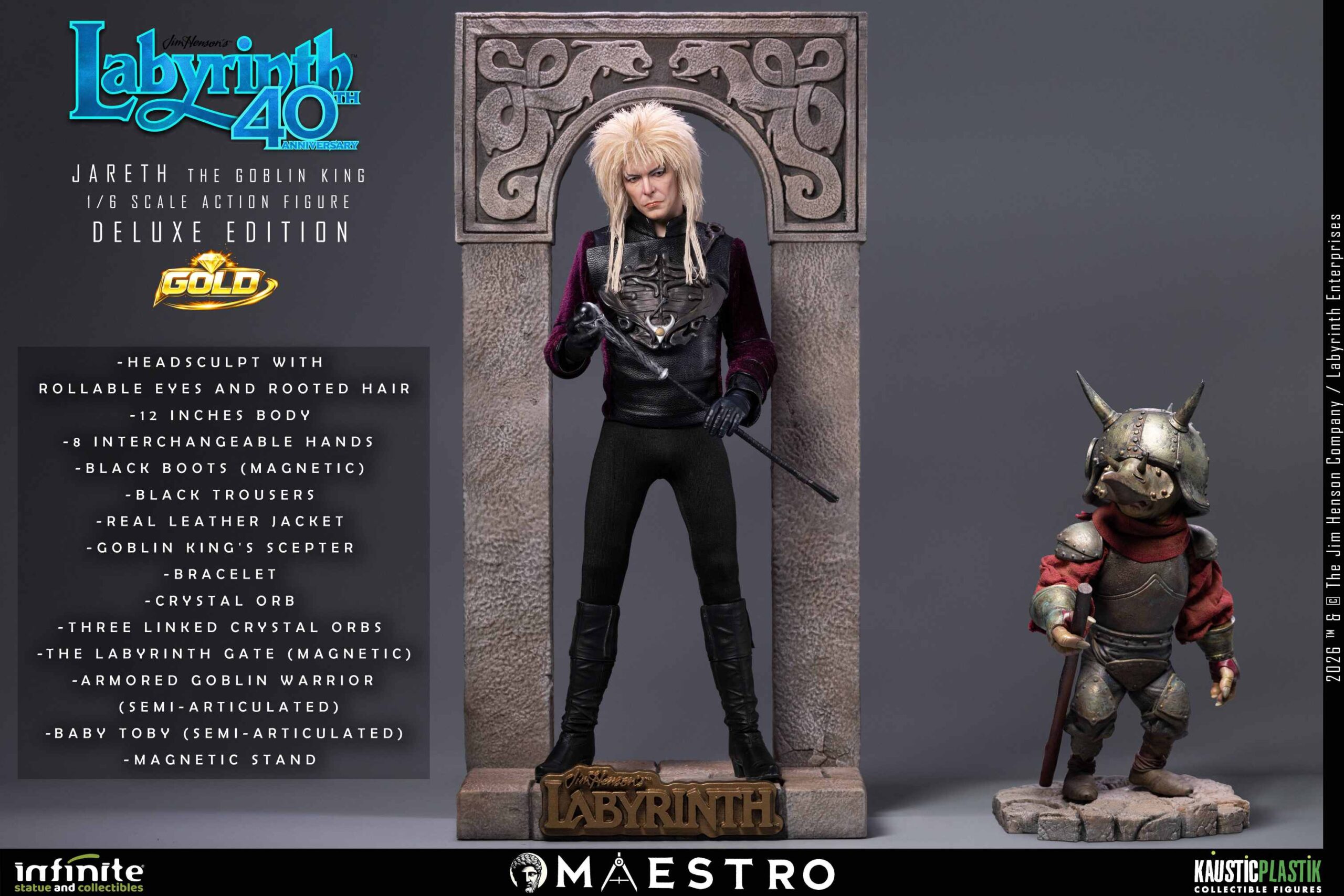 Infinite Statue Labyrinth Jareth the Goblin King Action Figure