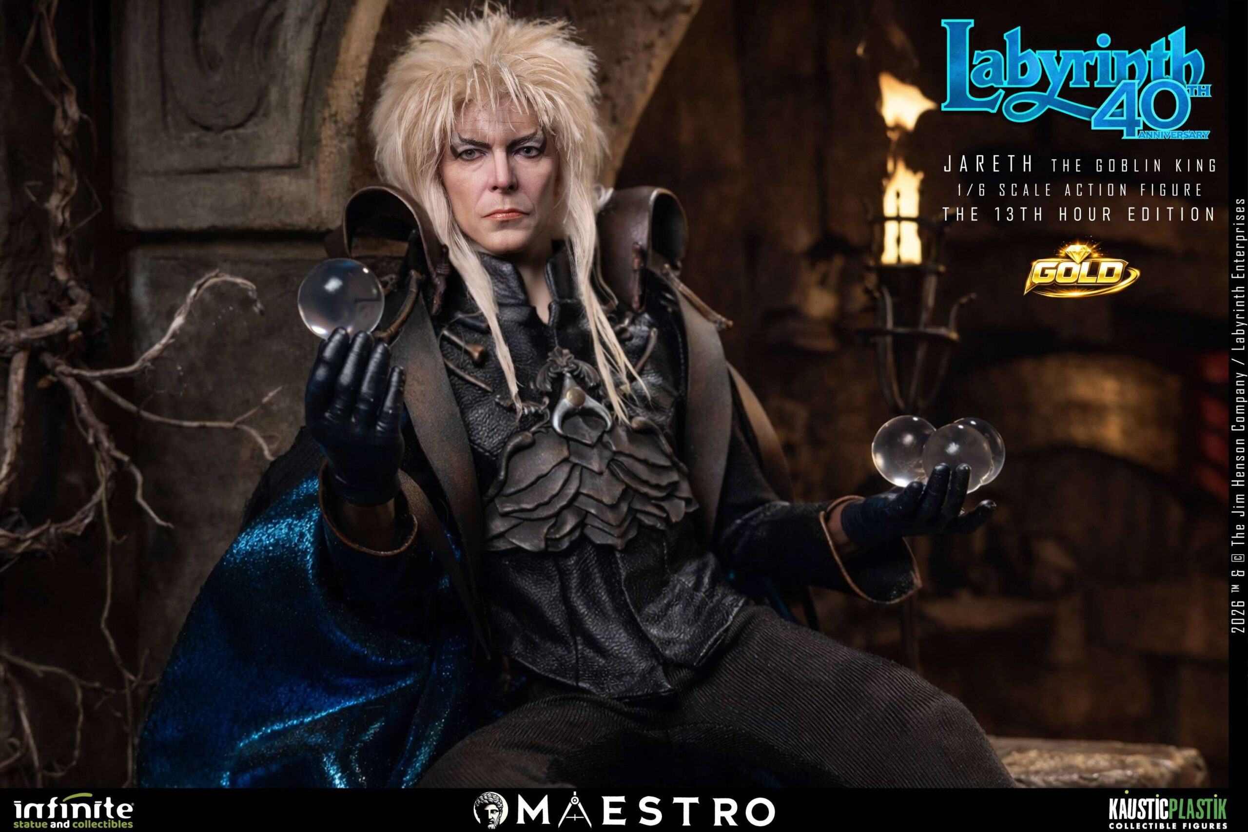 Infinite Statue Labyrinth Jareth the Goblin King Action Figure