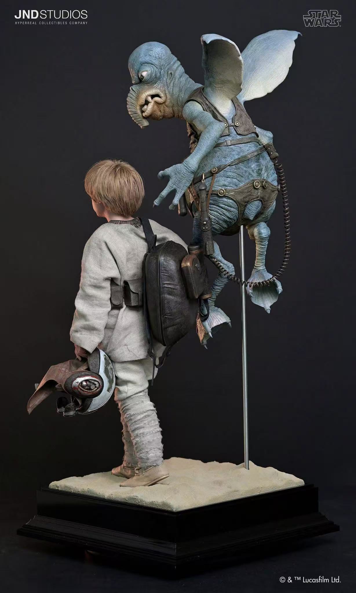JND Studio Star Wars Young Anakin Skywalker X Watto Statue
