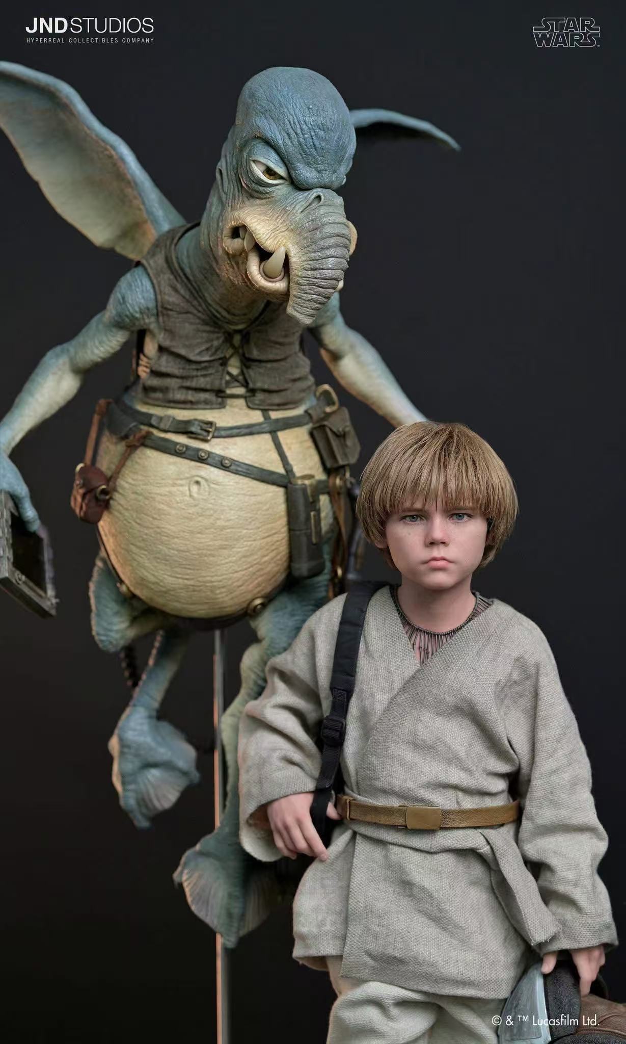JND Studio Star Wars Young Anakin Skywalker X Watto Statue