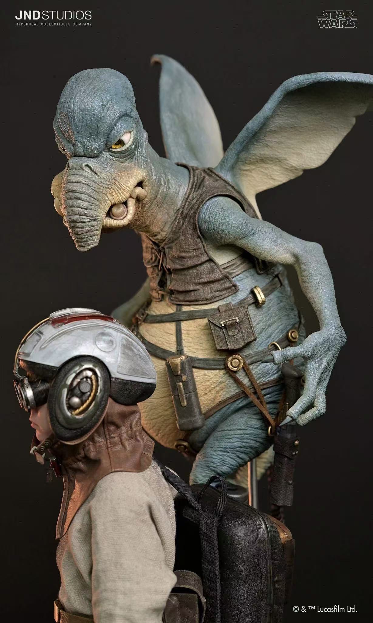 JND Studio Star Wars Young Anakin Skywalker X Watto Statue