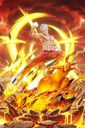 LueYing Studio Katekyo Hitman Reborn! Sasagawa Ryohei & Kangaryuu Statue