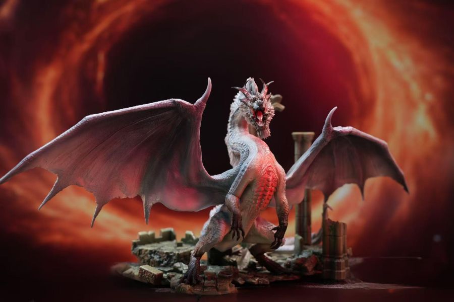 MH Studio Monster Hunter White Fatalis Statue