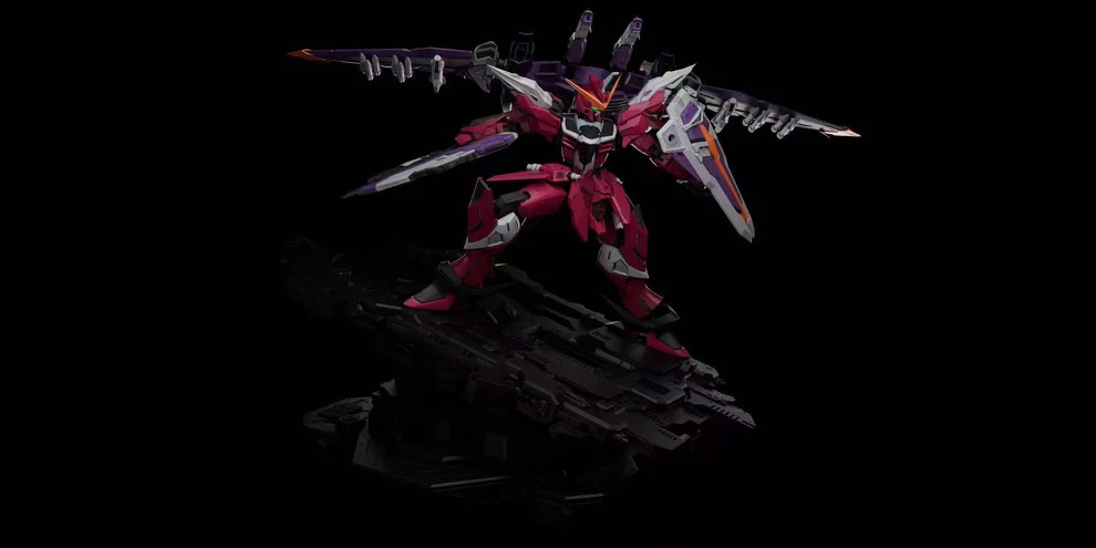 Mecha era Studio Gundam Series ZGMF-X09A Justice Gundam Statue