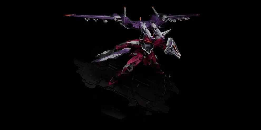 Mecha era Studio Gundam Series ZGMF-X09A Justice Gundam Statue