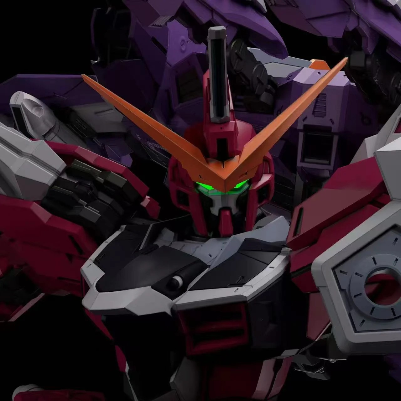 Mecha era Studio Gundam Series ZGMF-X09A Justice Gundam Statue