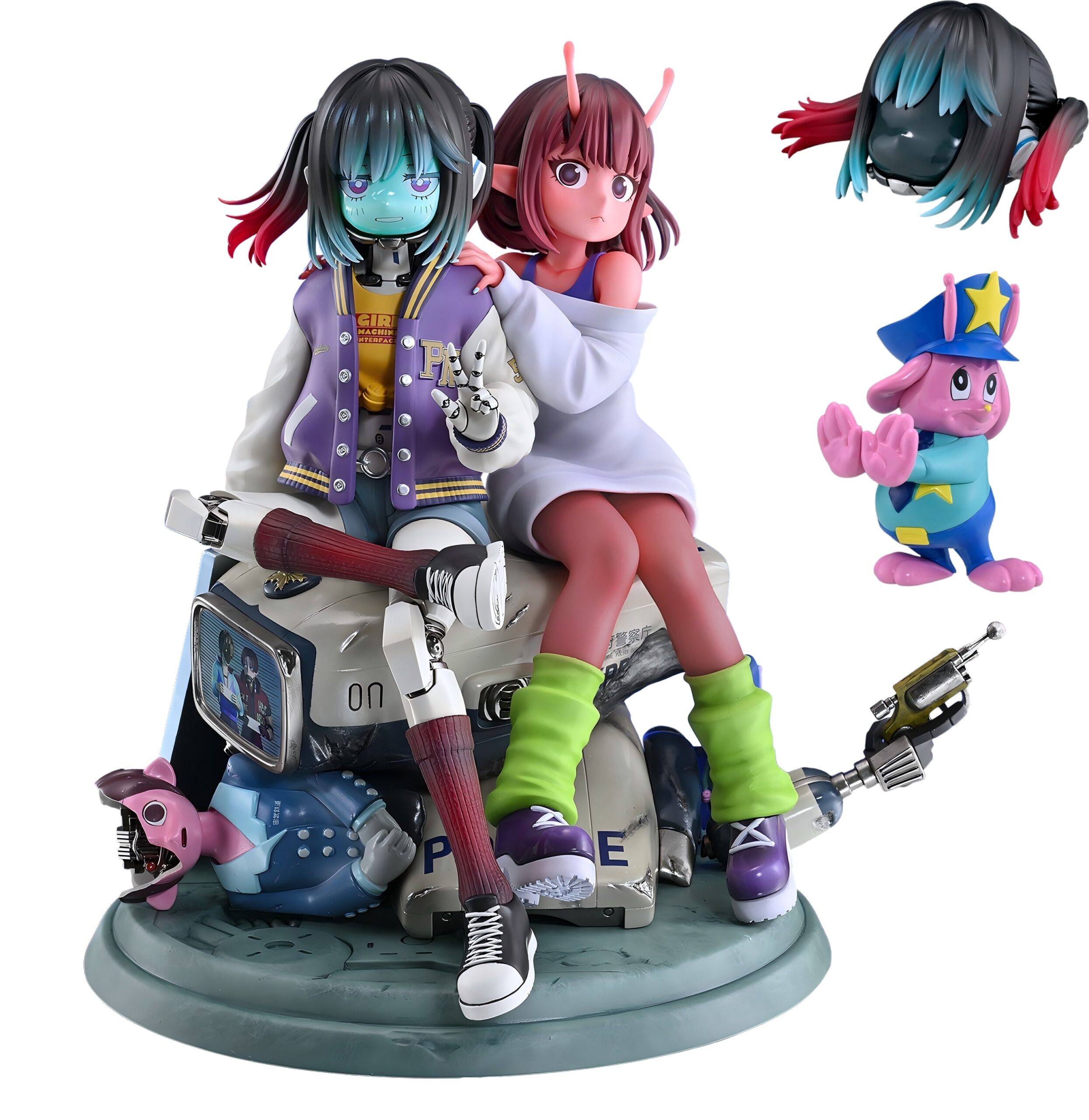 Medicos Entertainment Galaxy Express Milky☆Subway Chiharu & Makina Figure