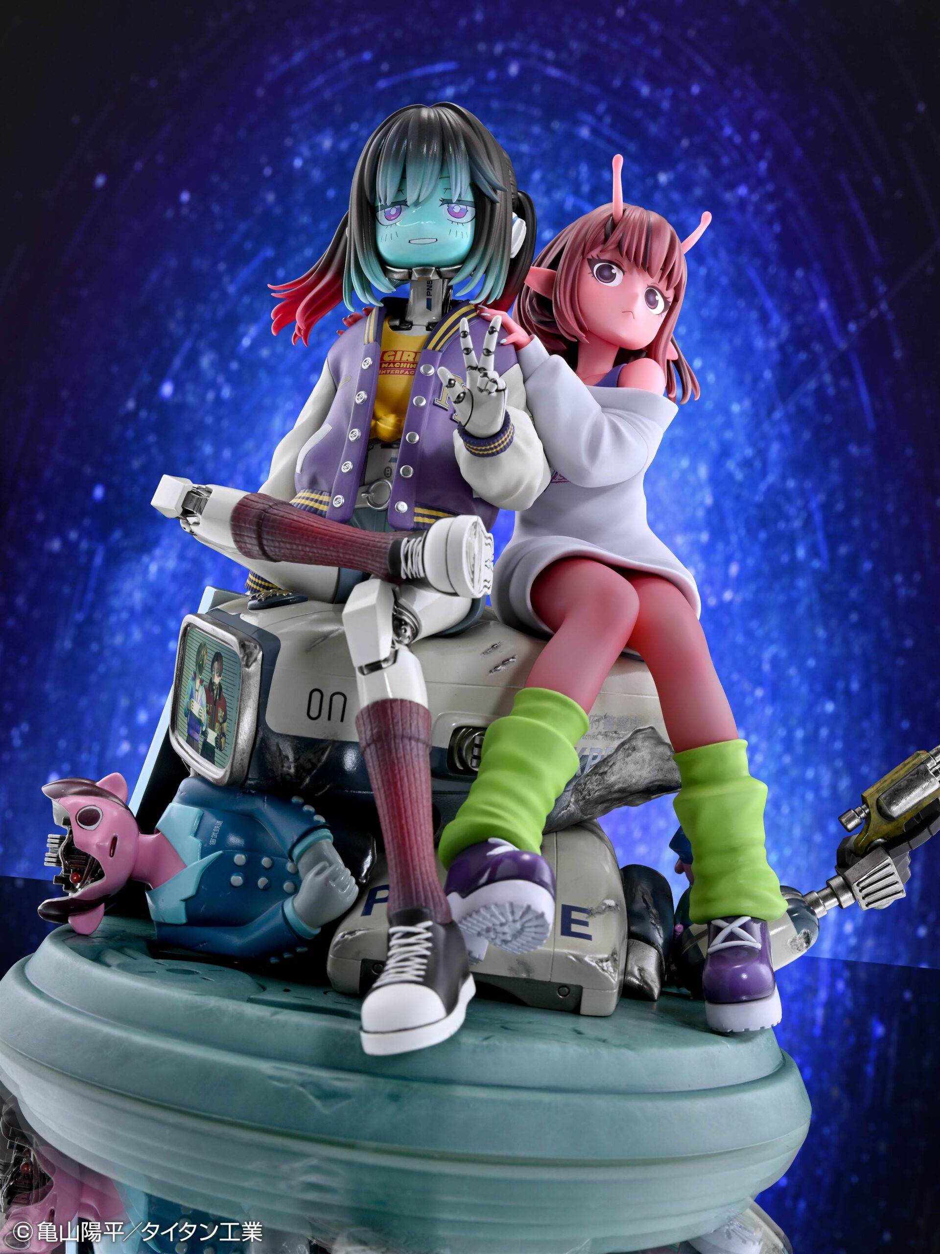 Medicos Entertainment Galaxy Express Milky☆Subway Chiharu & Makina Figure