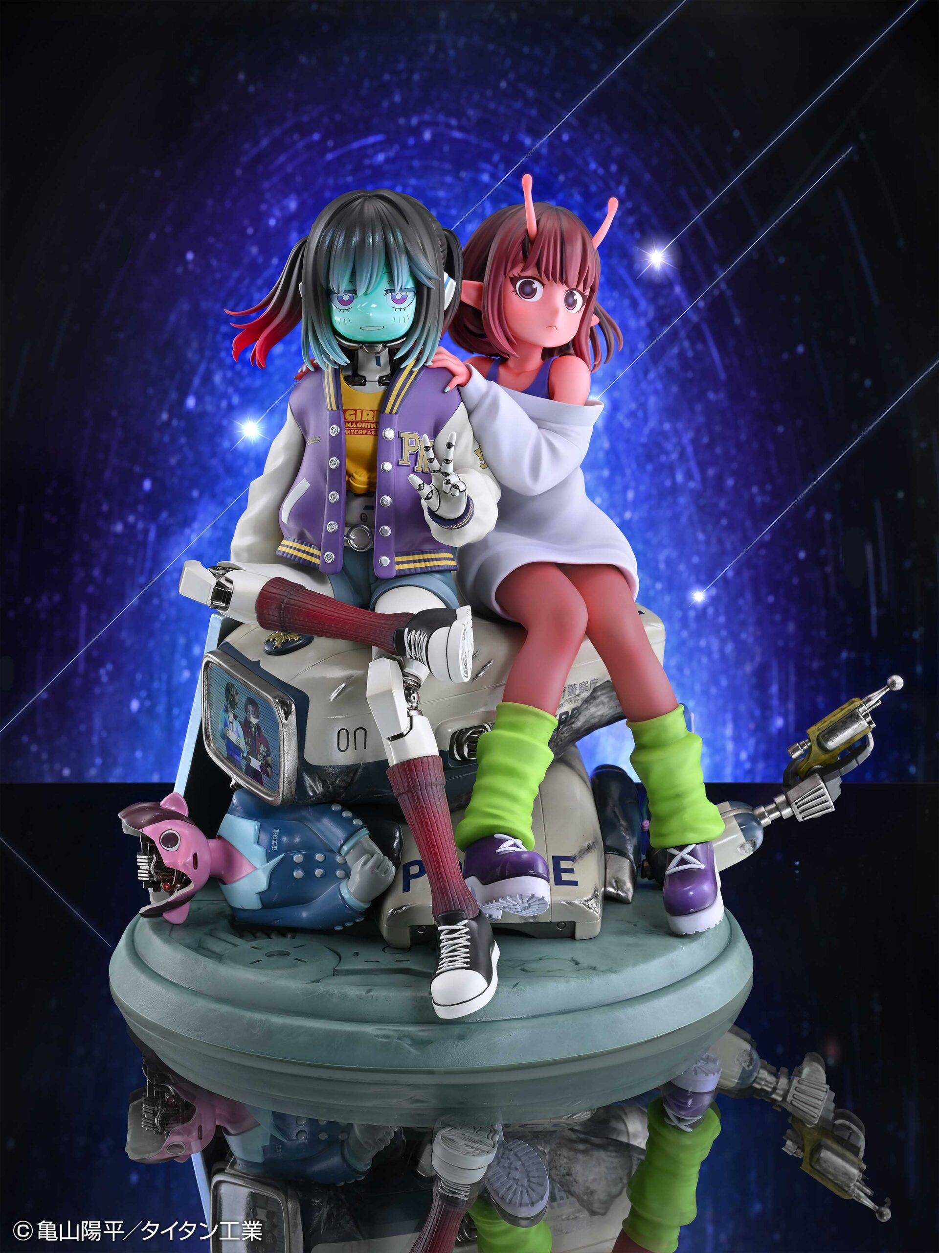 Medicos Entertainment Galaxy Express Milky☆Subway Chiharu & Makina Figure