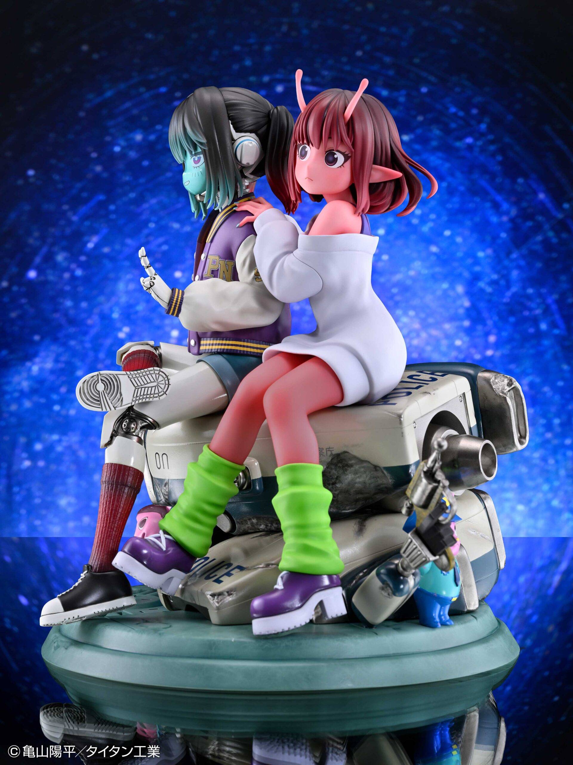 Medicos Entertainment Galaxy Express Milky☆Subway Chiharu & Makina Figure