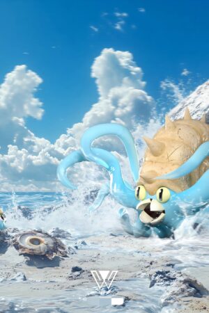 Wonder Studio Pokémon Omanyte Omastar