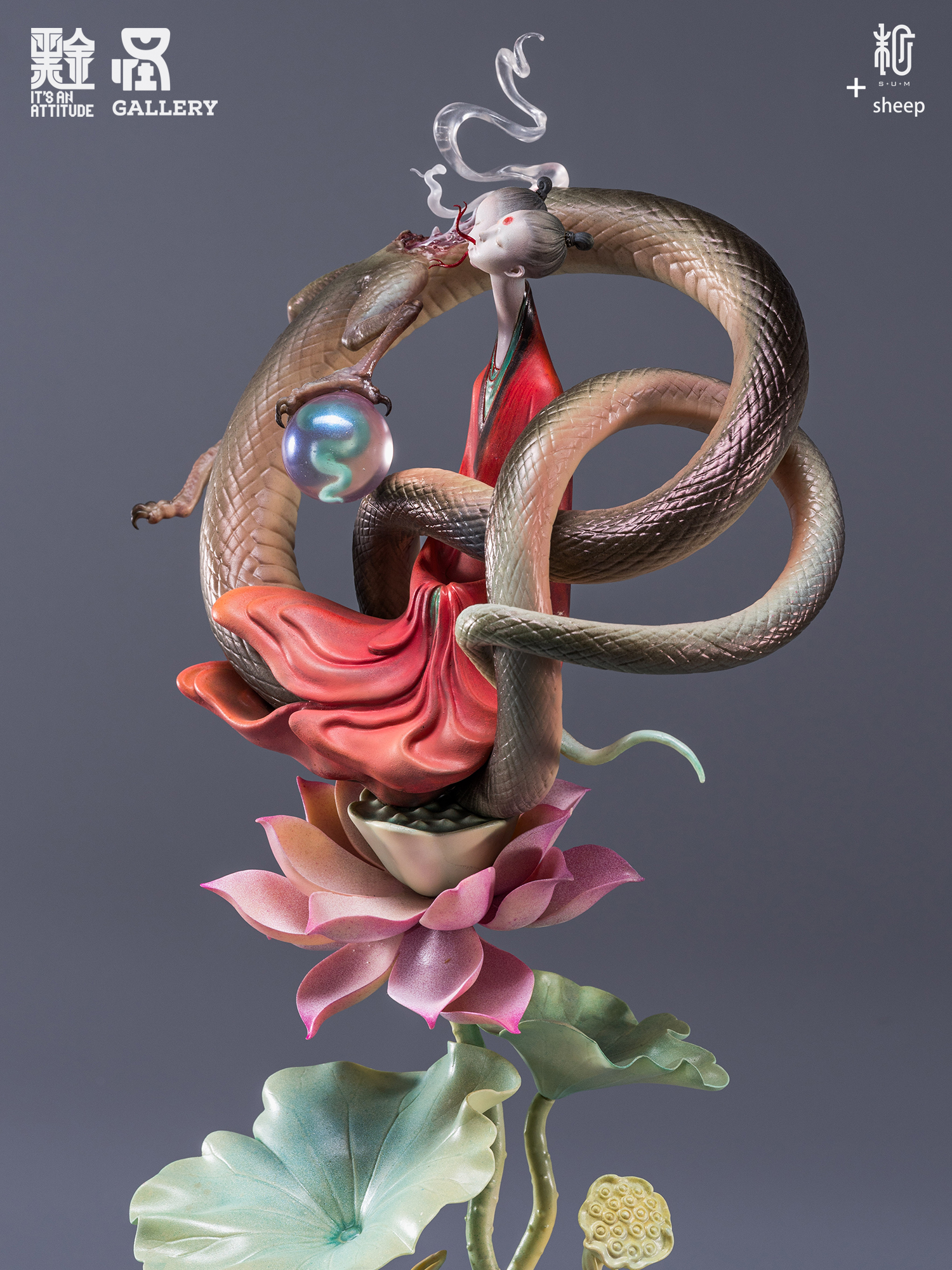 Original Design-Zhulong Resin Sculpture -Manas SUM - Image 4