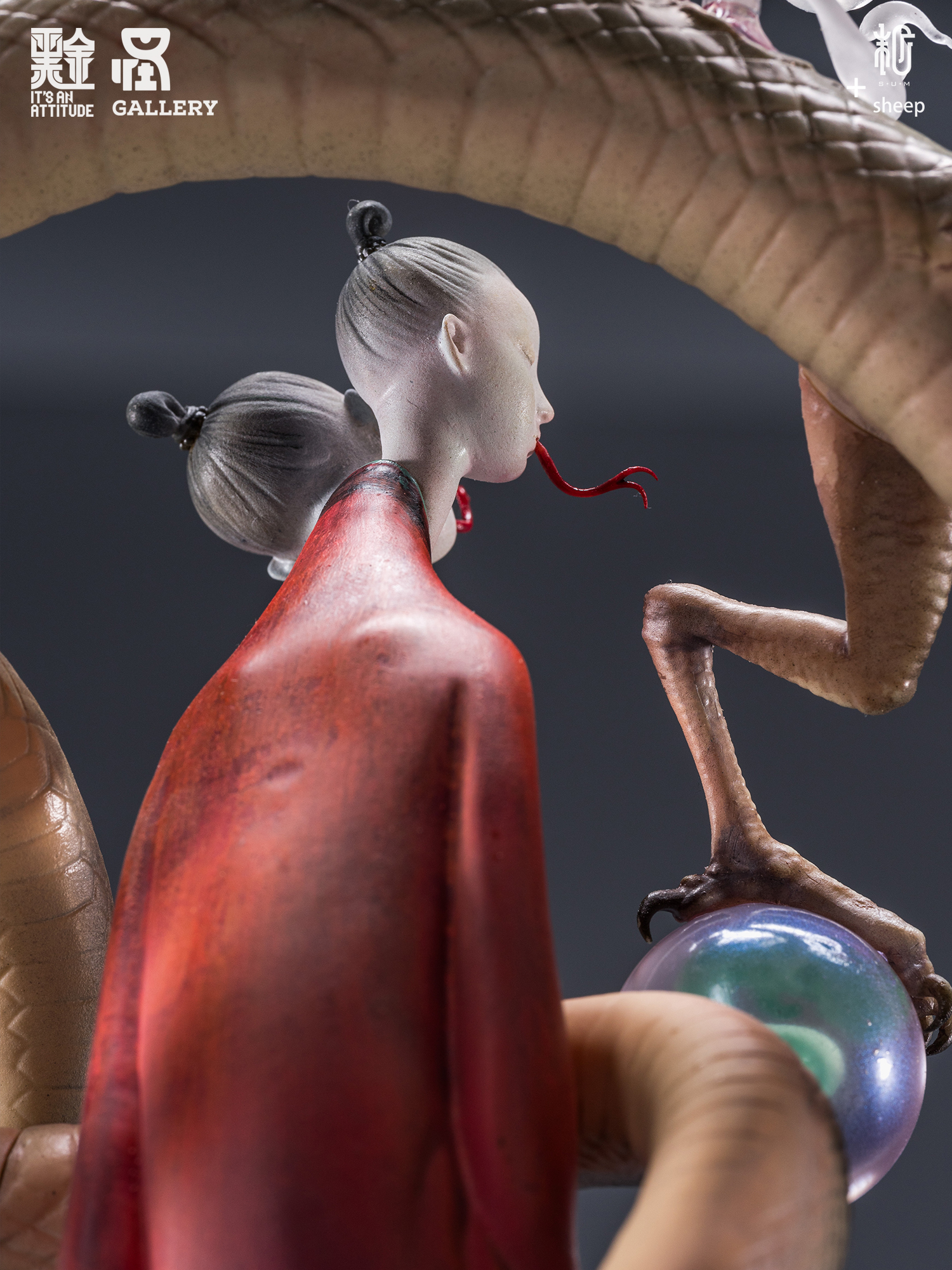 Original Design-Zhulong Resin Sculpture -Manas SUM - Image 5