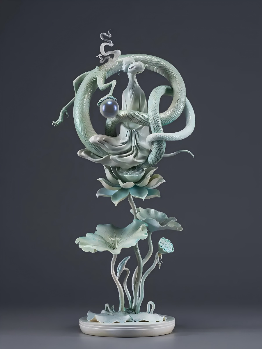Original Design-Zhulong Resin Sculpture -Manas SUM - Image 2