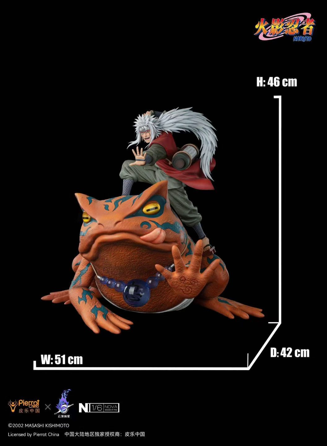 Pickstar Studio X Cloud Summit Studio Naruto Jiraiya Statiue
