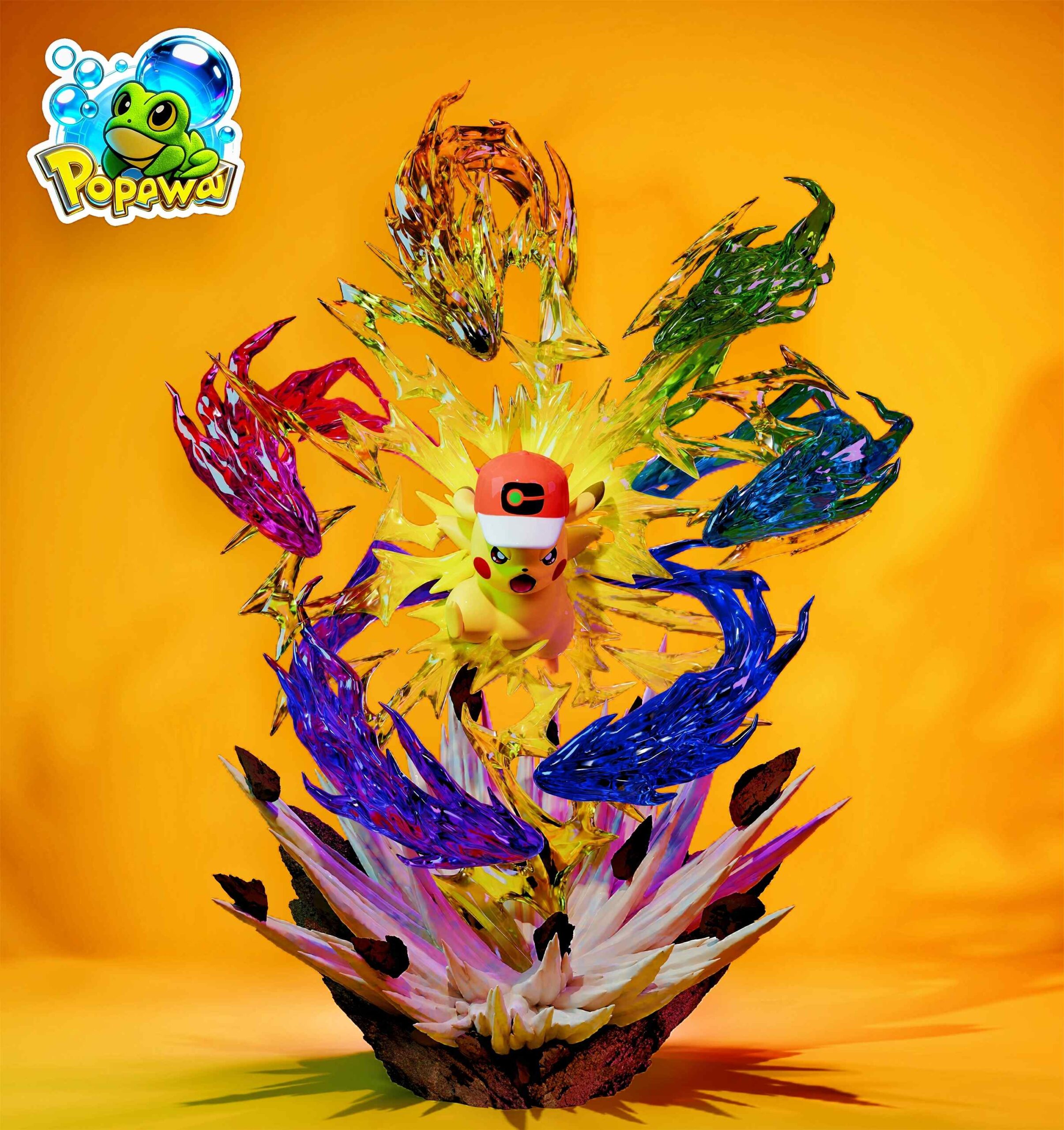 POPOWA Studio Pokémon Pikachu Statue