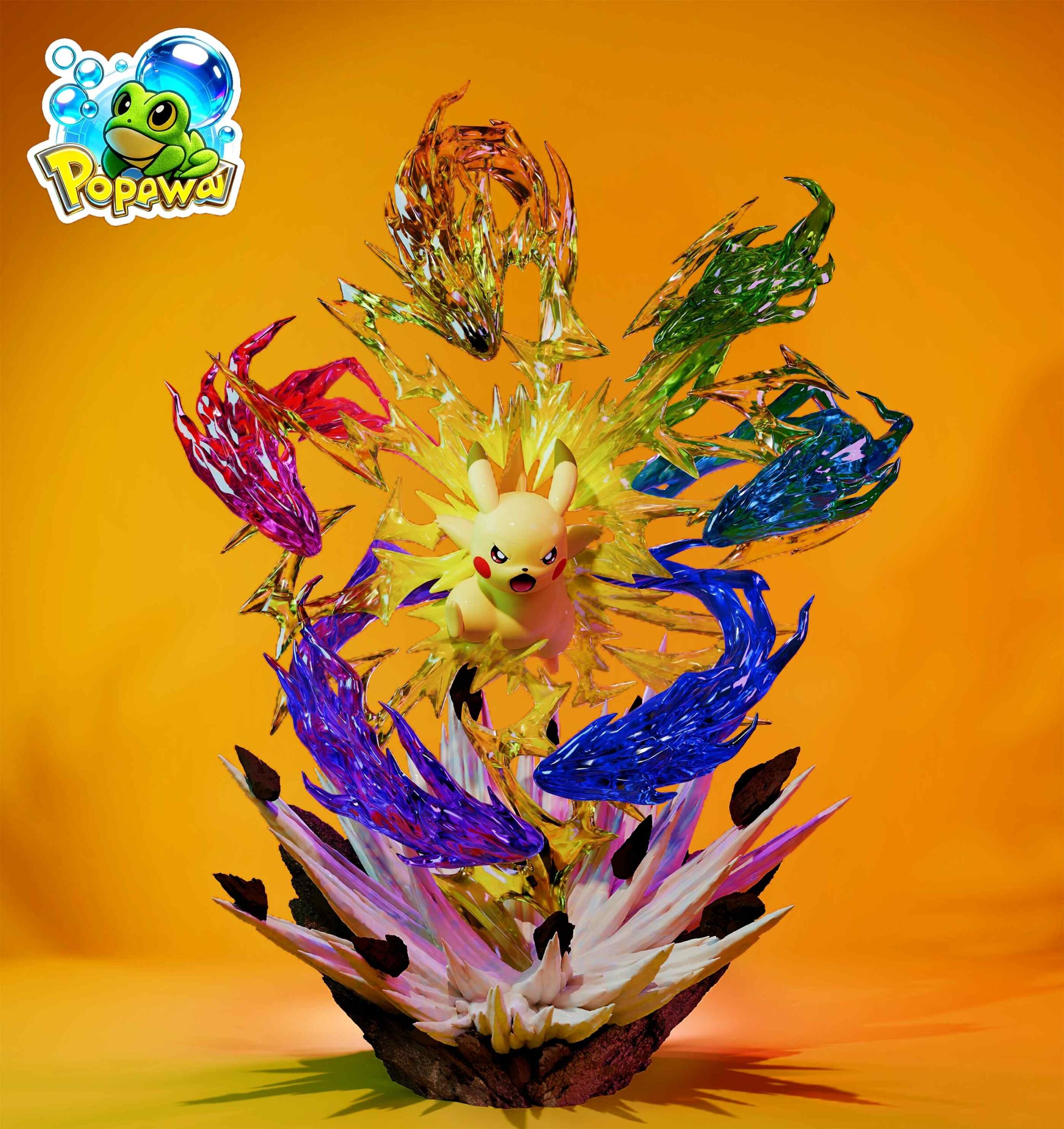 POPOWA Studio Pokémon Pikachu Statue