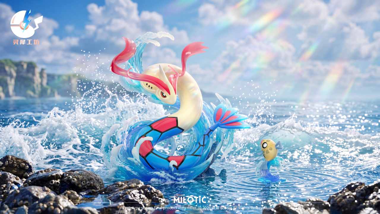 Pokémon Milotic & Feebas 120 Scale Resin Statue Set – Ling Xi Gong Fang Studio